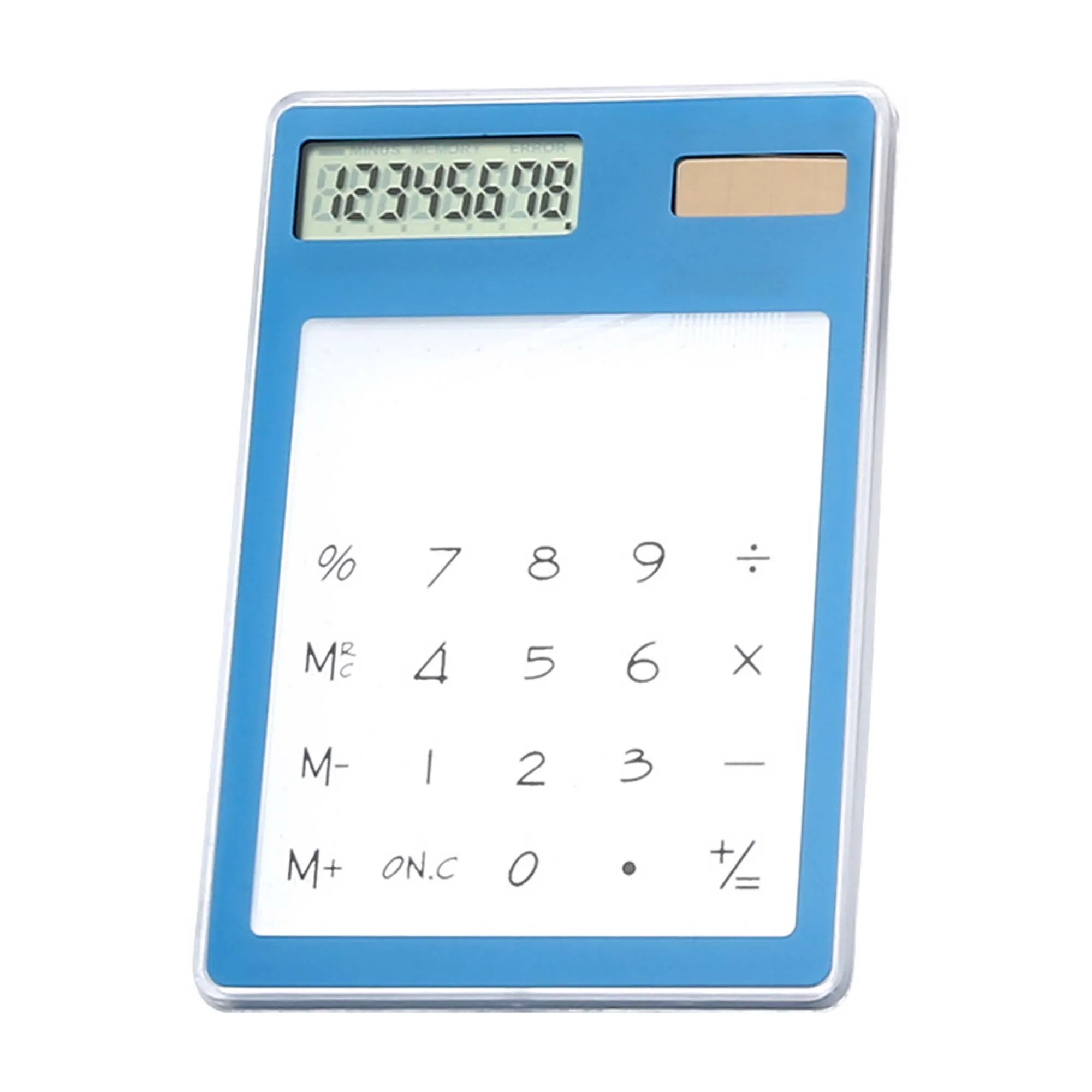 MOQ50 Clear Thin Solar Powered Calculator 6