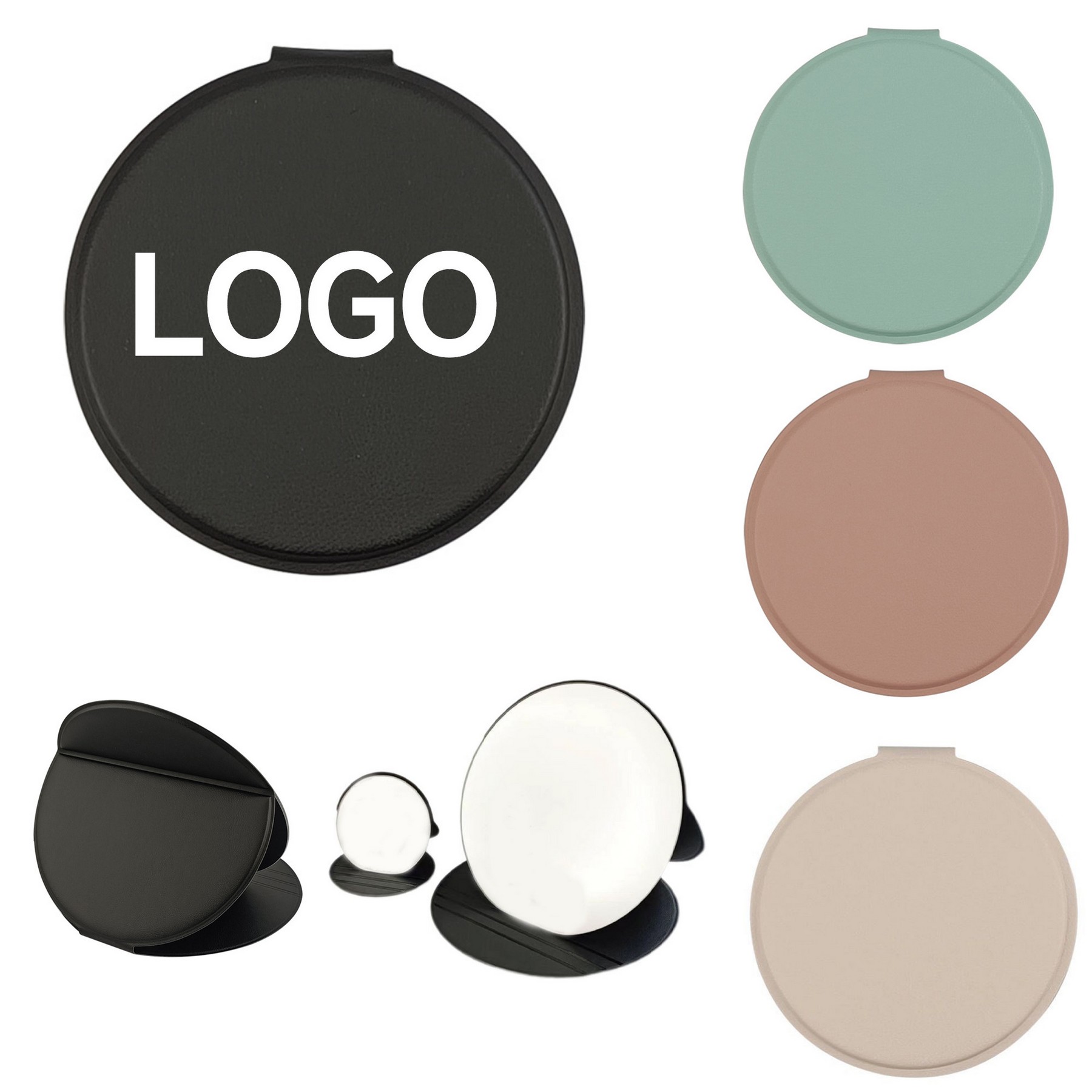 Folding Desktop Round Makeup Mirror 1