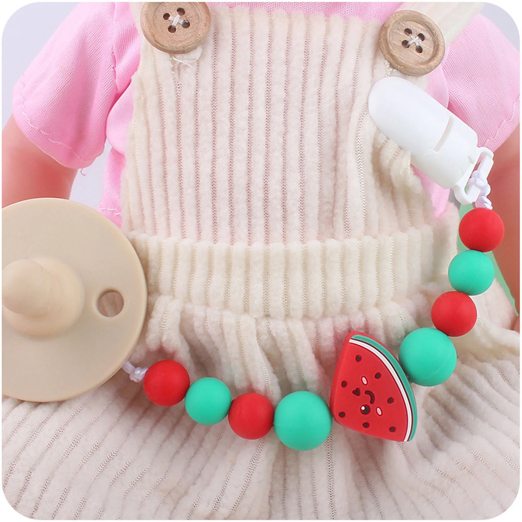 Cartoon Fruit Pacifier Chain 6