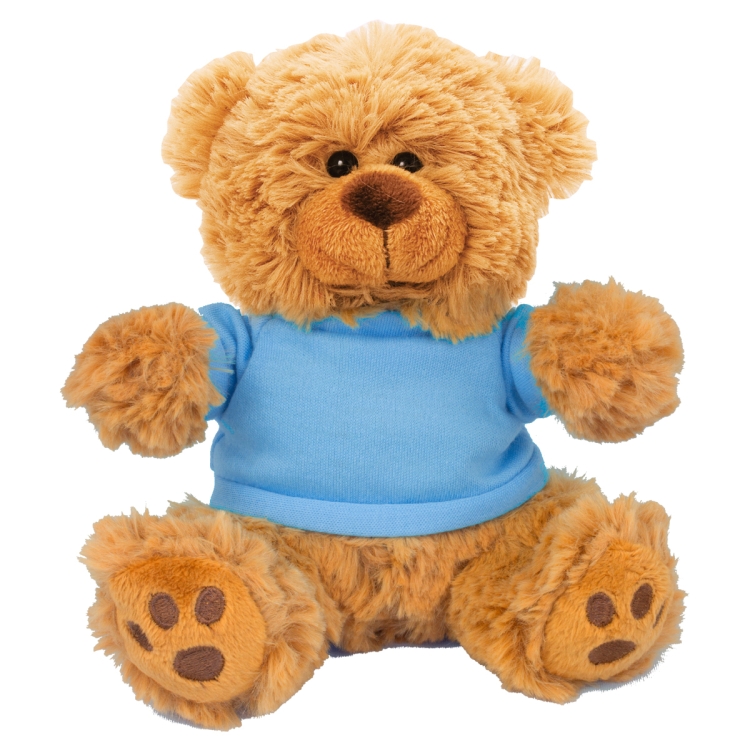 Ted T. Bear" 6" Plush Teddy Bear With Choice of T-Shirt Color 2