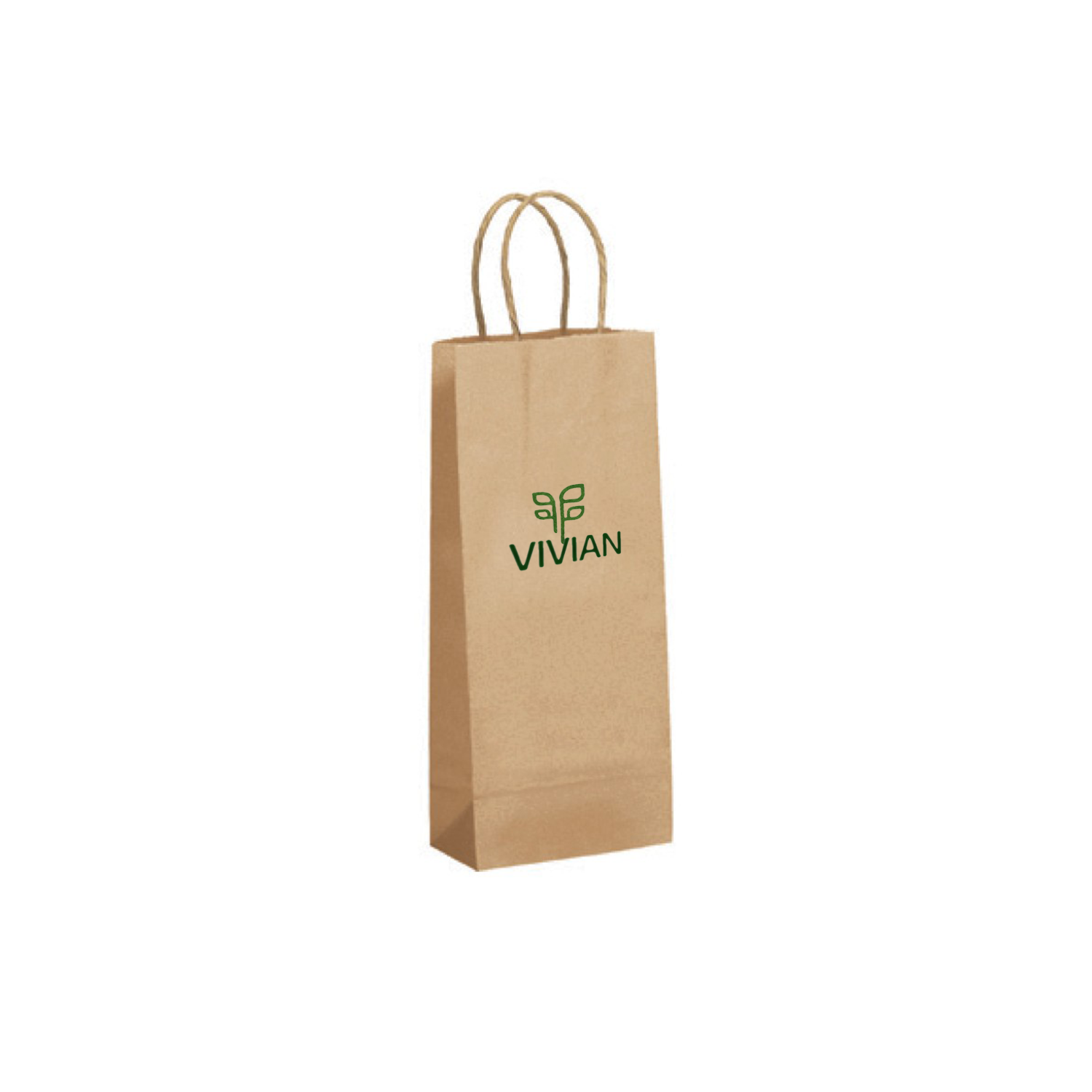 Lightweight Recycled Tan Paper Shopping Bag 2