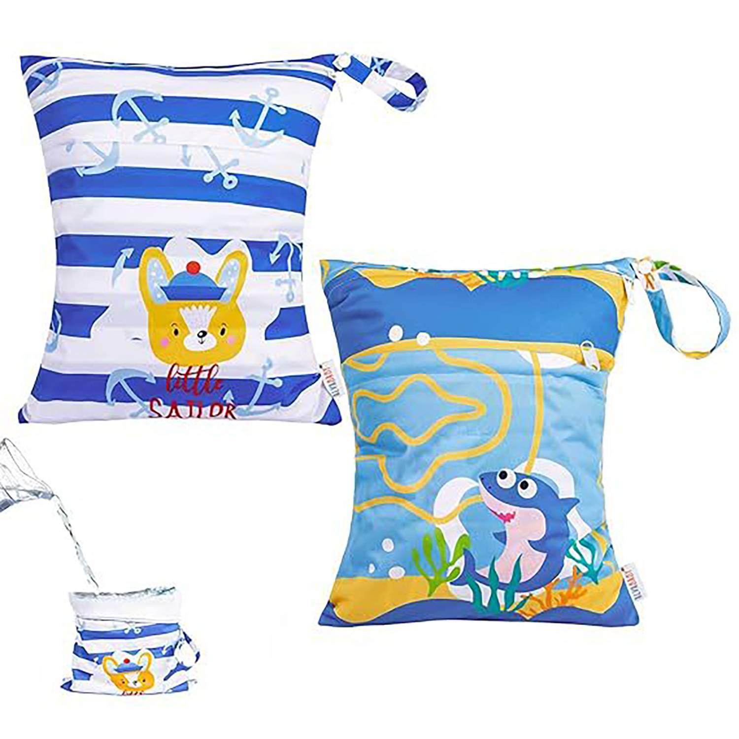 2-Pack Reusable Premium Waterproof Wet & Dry Bags 2