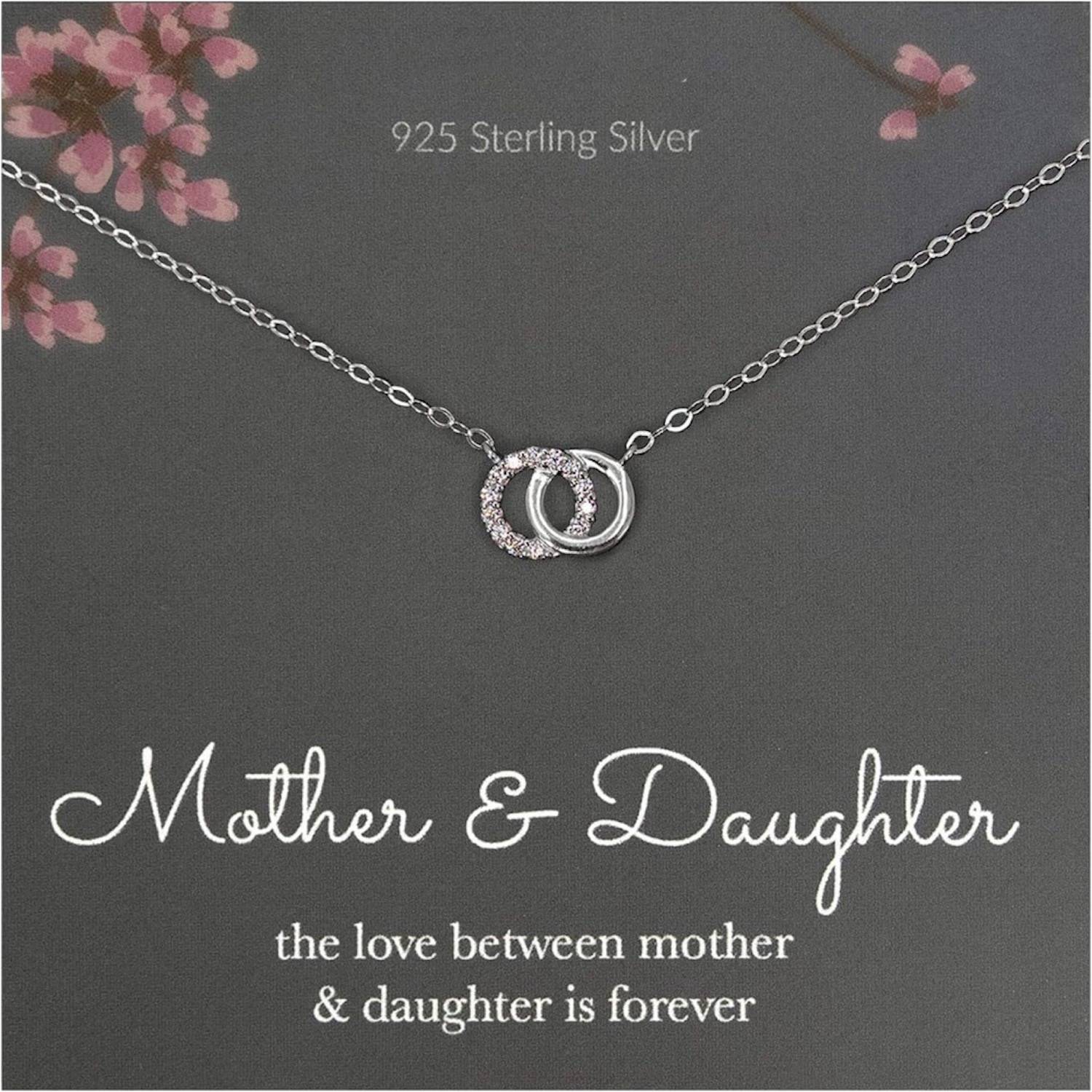 Double Ring Zircon Necklace 6