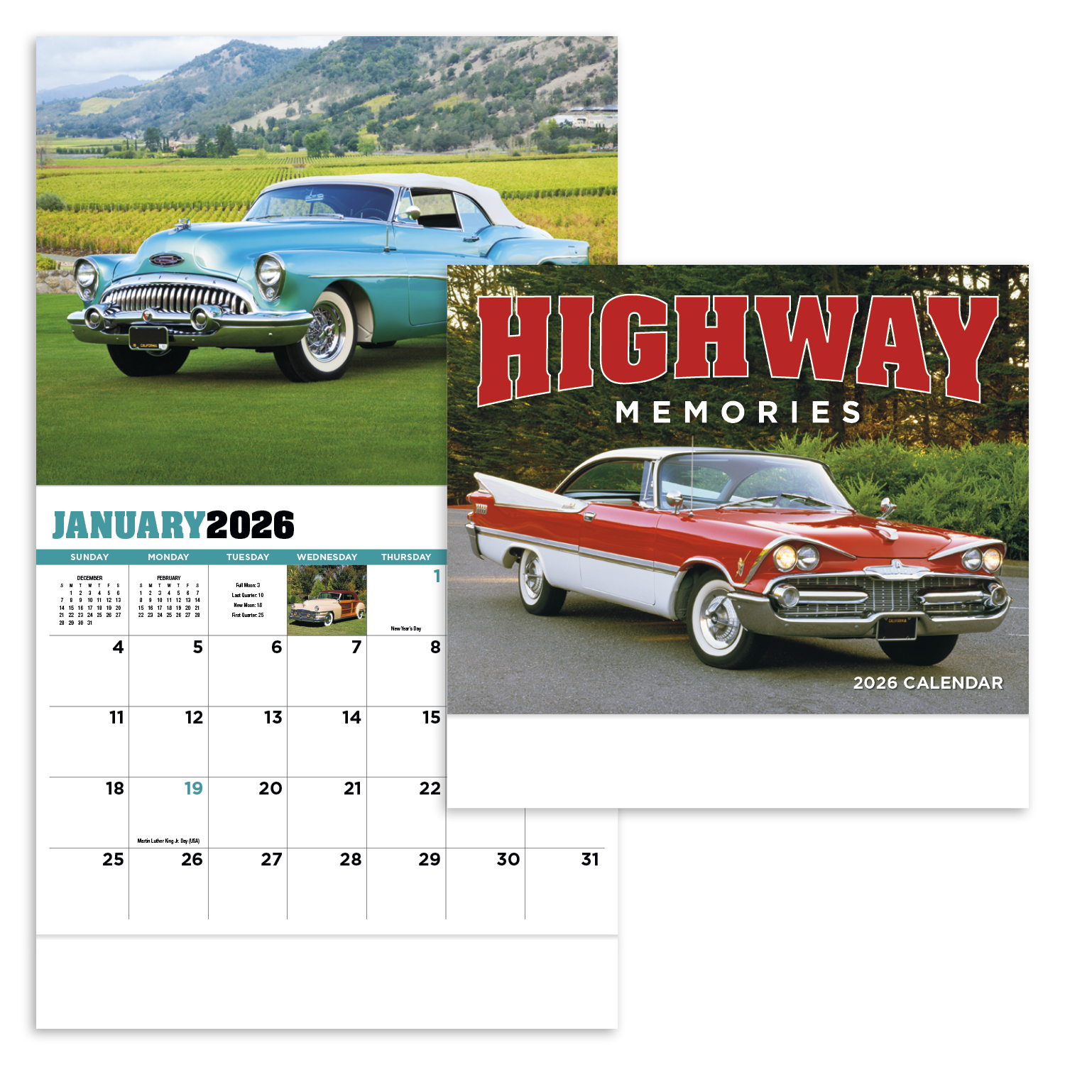 HotLine® Products Highway Memories Appointment Calendar - Stapled 12