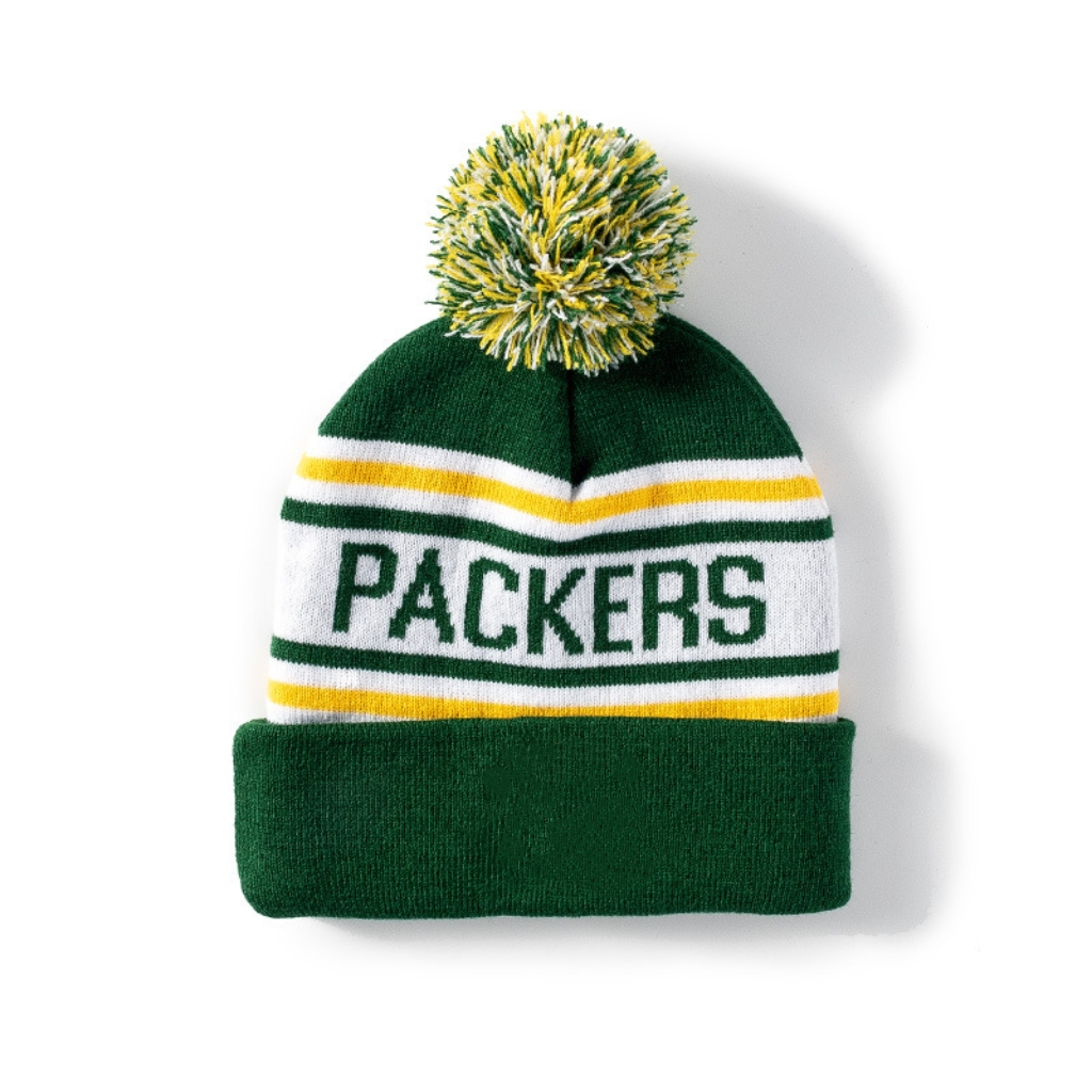 Jacquard Pom Beanie W/ Cuff 2