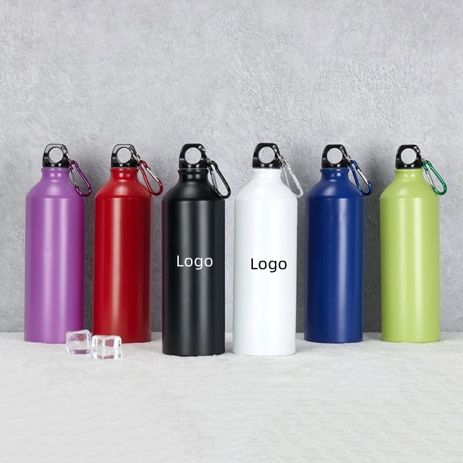 Aluminum Sport Bottle w/ Carabiner, 24oz/25oz., custom water bottle with logo imprint 5