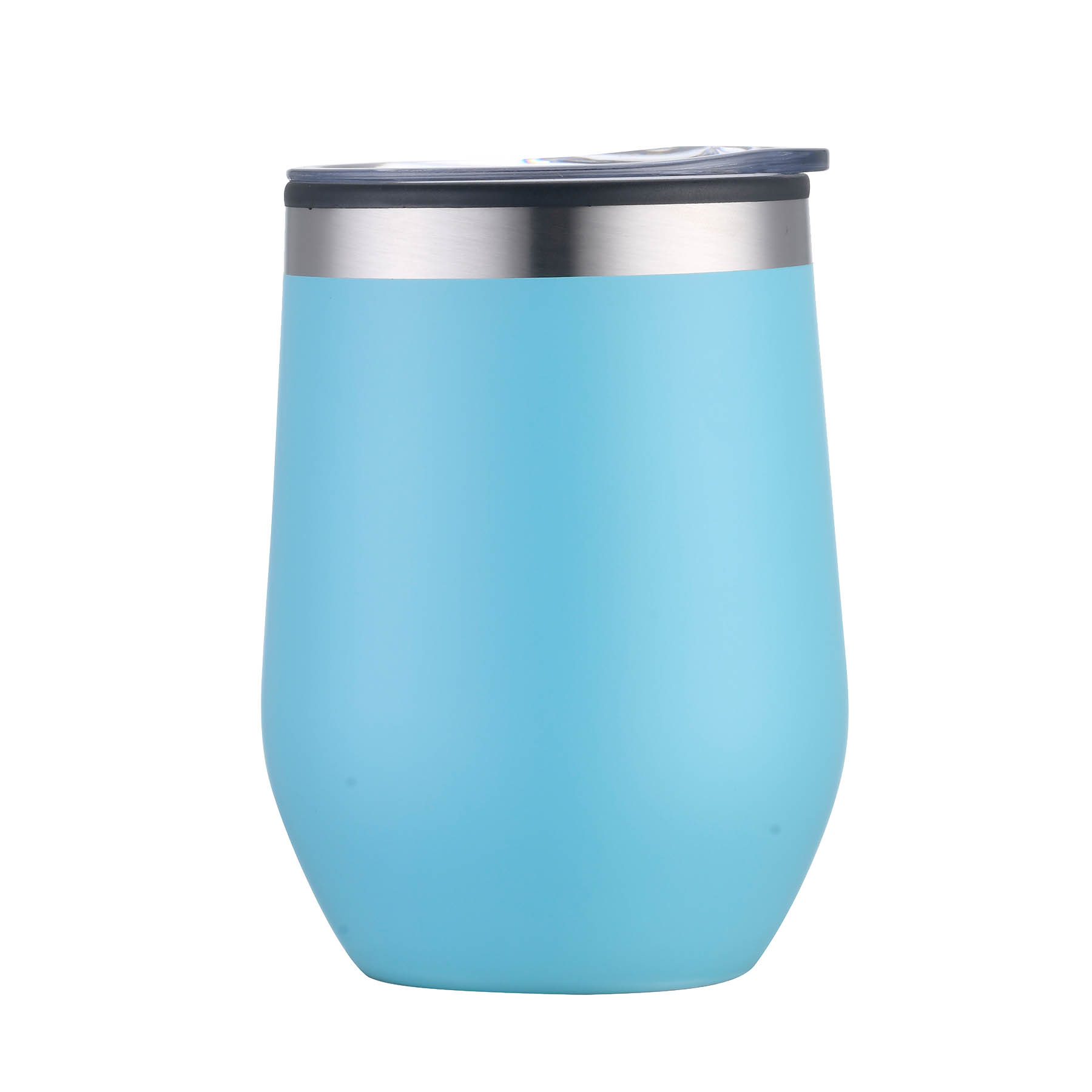 12 oz. Powder-Coated SS Outer with Polypropylene Inner Tumbler Wine Cup 1