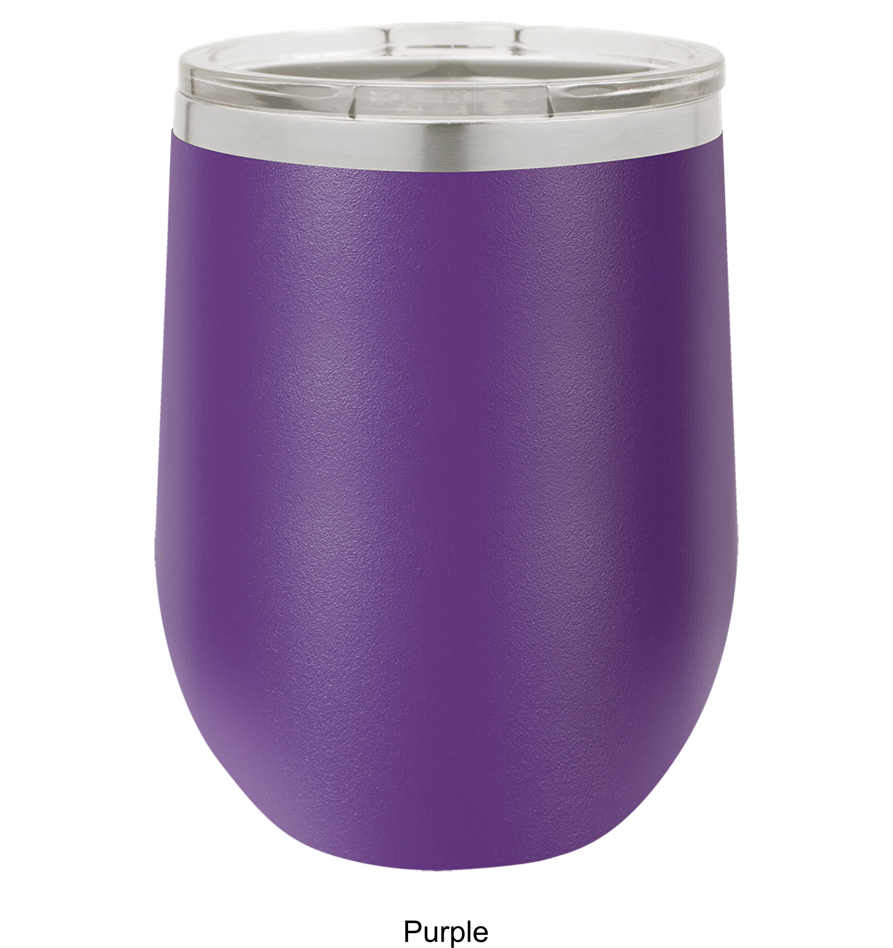 12 Oz. Polar Camel Stemless Wine Glass w/Lid Stainless Steel 18
