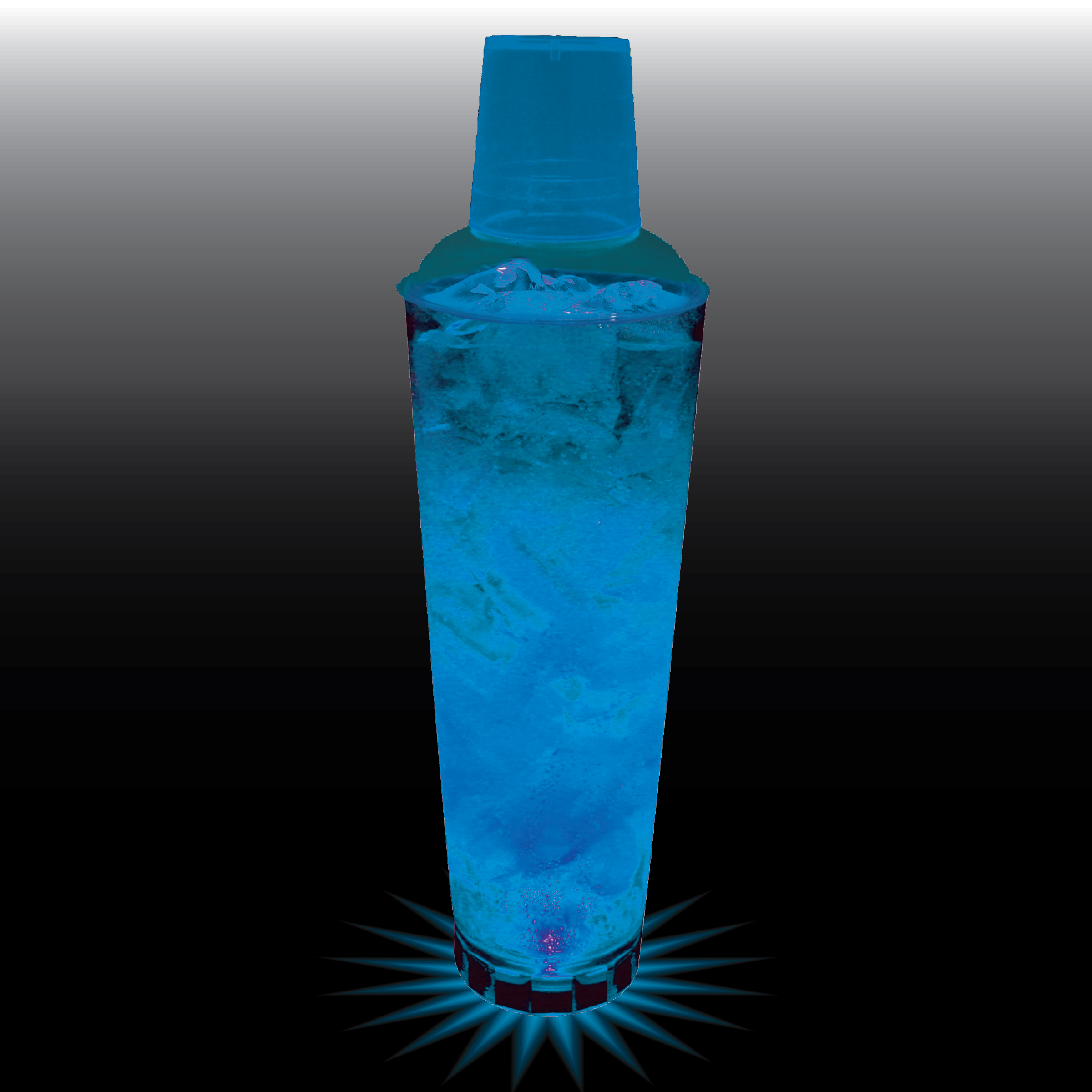 24oz Single Light 3 Piece Large Volume Plastic Cocktail Shaker 14