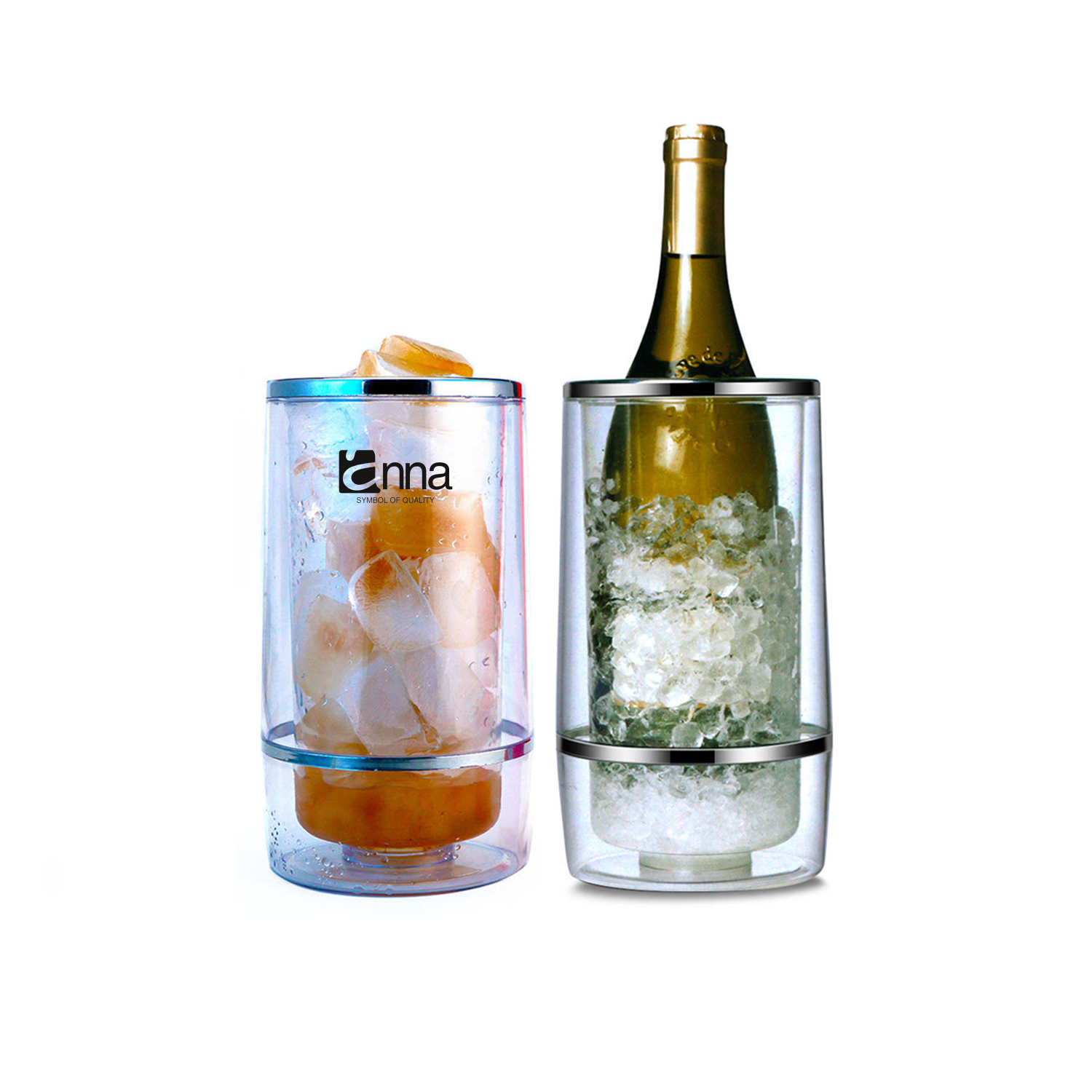 Plastic Clear Ice Bucket 3