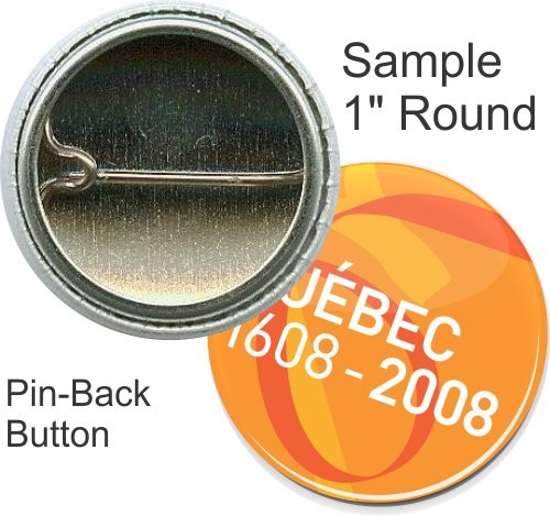 Pin-back 1 Inch Round Button 1
