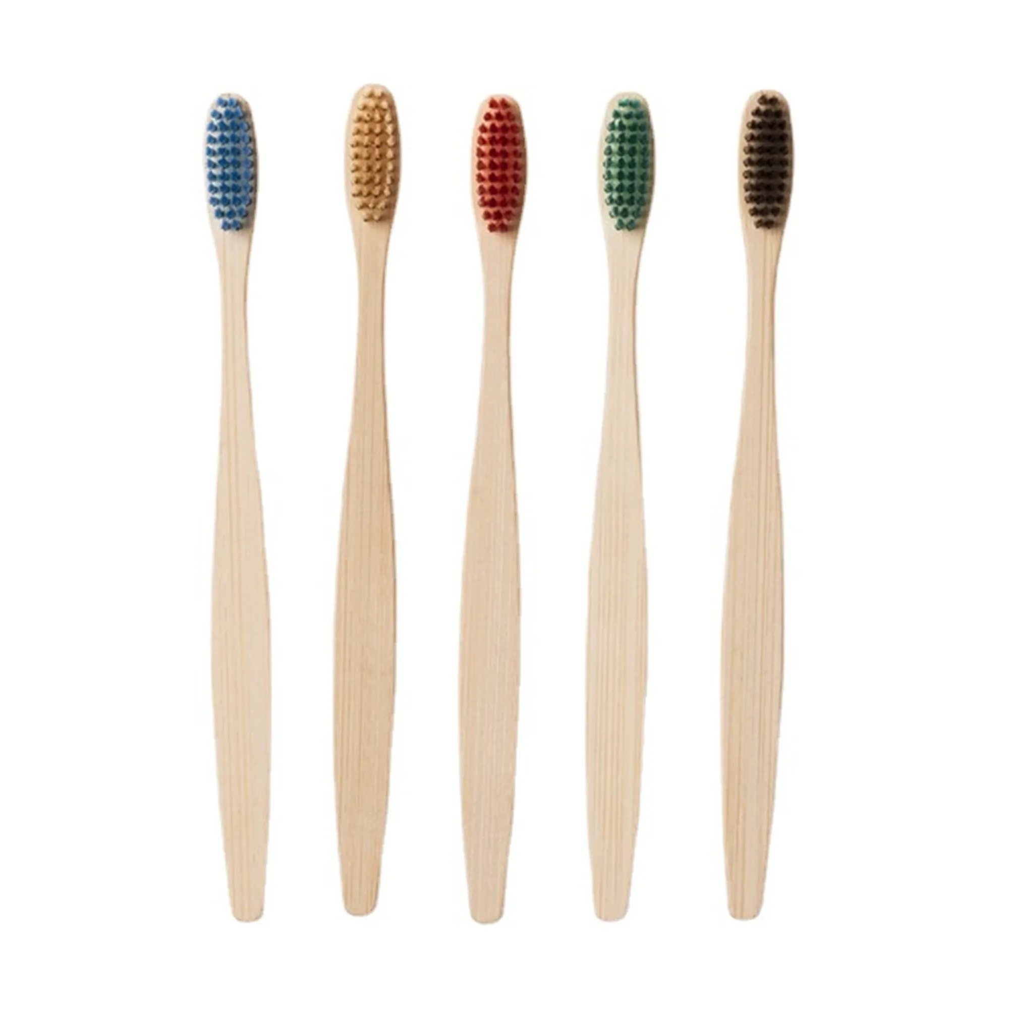 Color Soft Bristles Bamboo Toothbrush 1