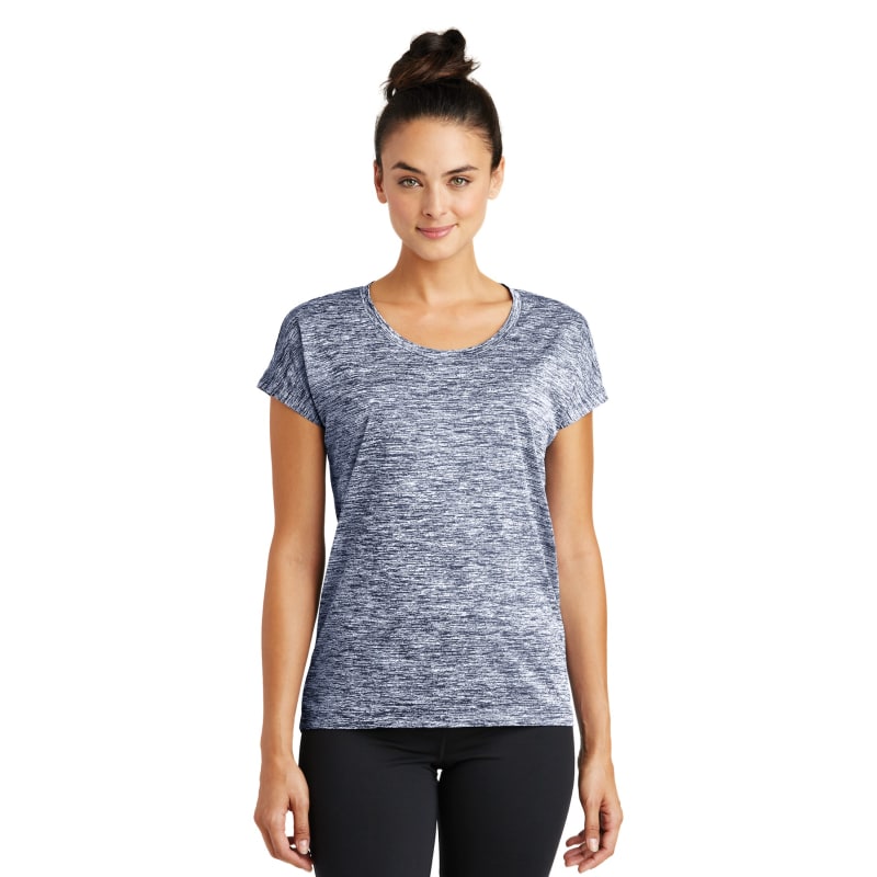 Sport-Tek Women's PosiCharge Electric Heather Sporty Tee. 1