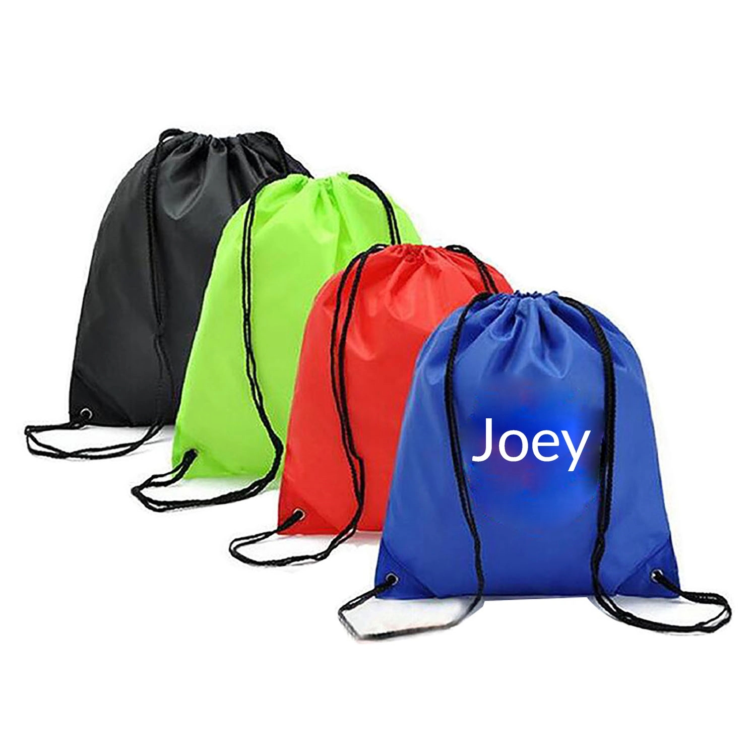 210D Polyester Drawstring Backpacks 4