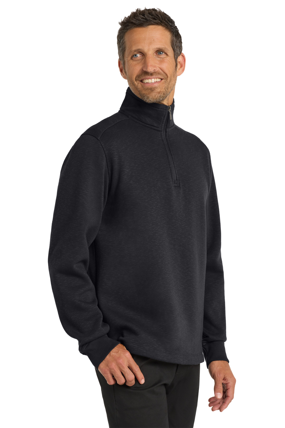 Slub Fleece 1/4-Zip Pullover