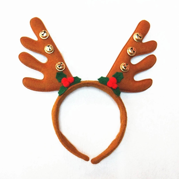 Antler Christmas Head Band with Small Bell 4