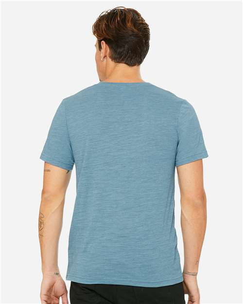 Unisex Textured Jersey V-Neck Tee - 3655 79