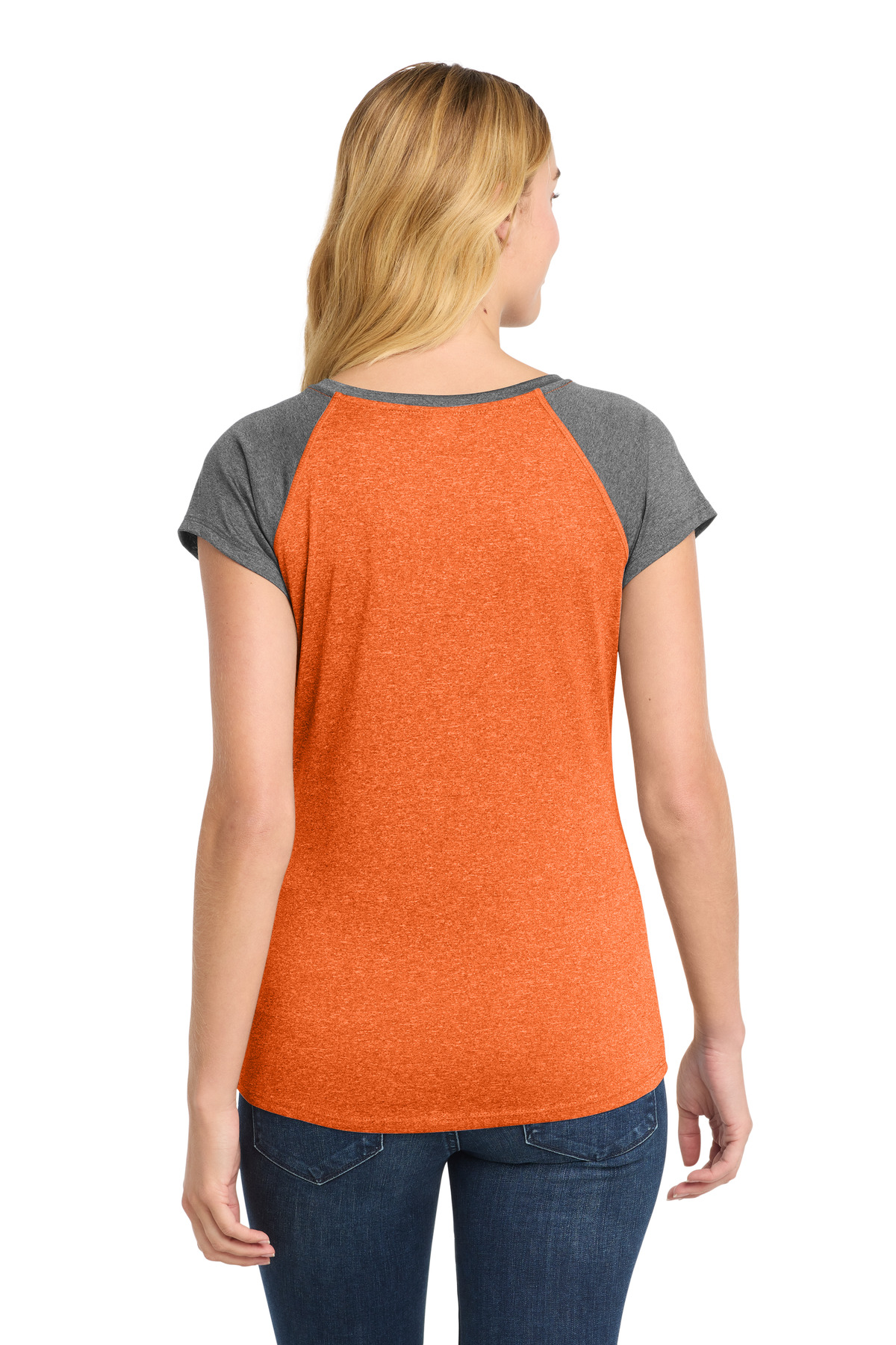 Sport-Tek Women's Heather-On-Heather Contender Scoop Neck Tee. LST362 10