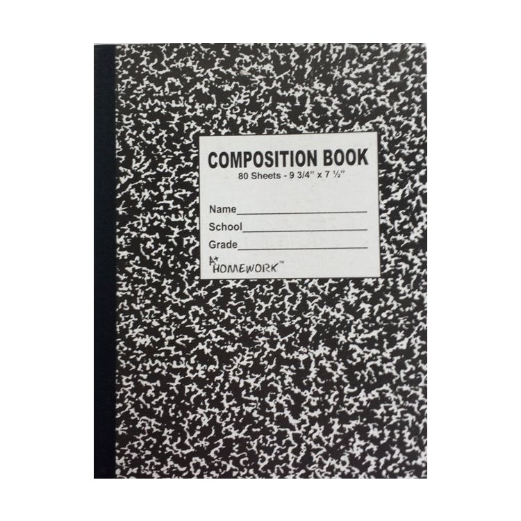 Composition Notebooks - Wide Ruled 80 Sheets Marbled 2