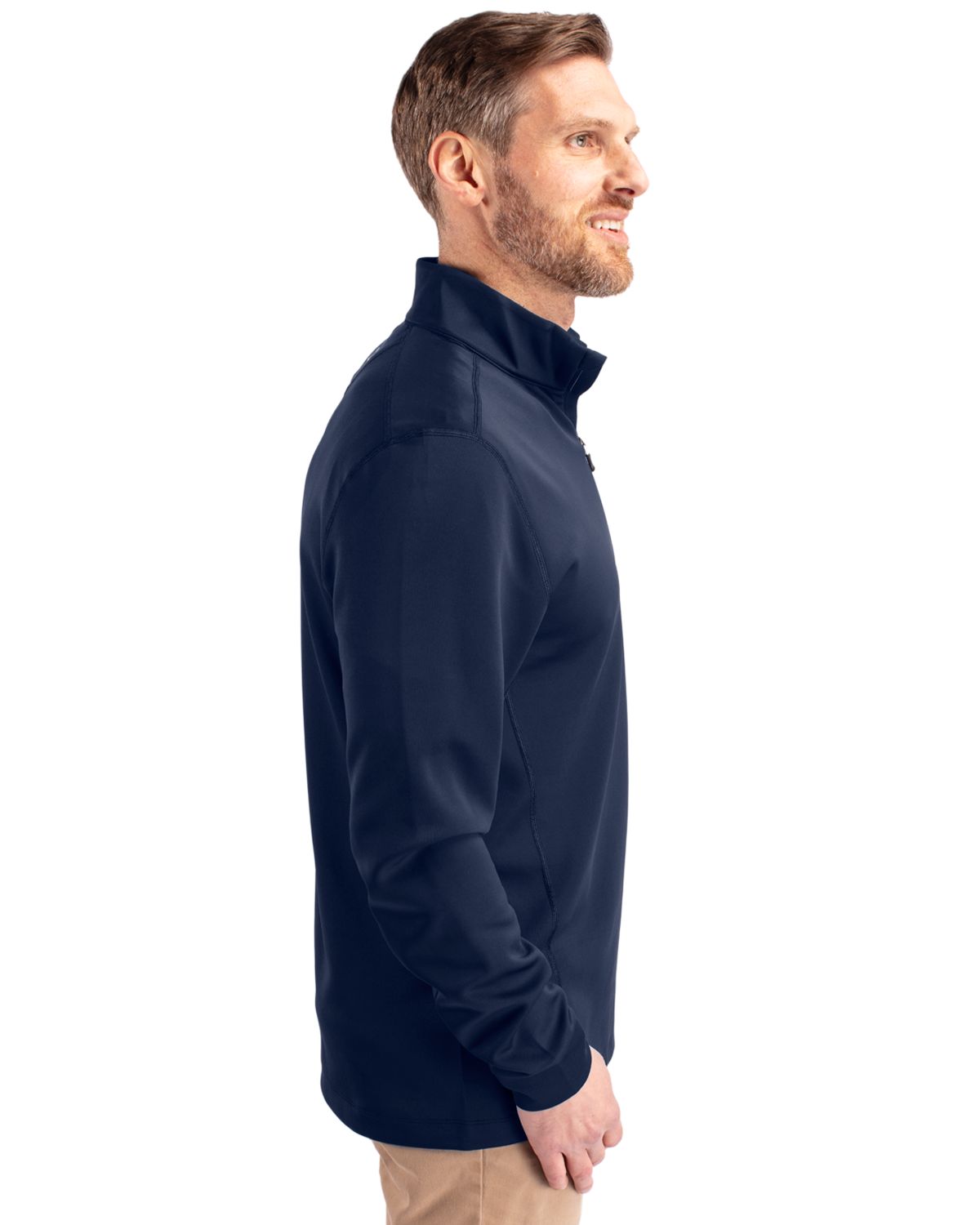 Cutter & Buck Traverse Recycled Smooth Stretch Mens Big & Tall Quarter Zip Pullover Big & Tall 12