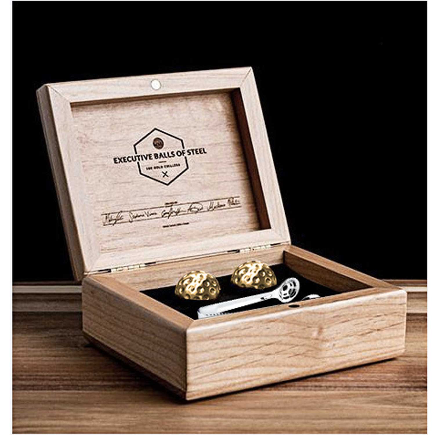 1.65in Steel Ice Balls - Golf Design Whiskey Chillers 2