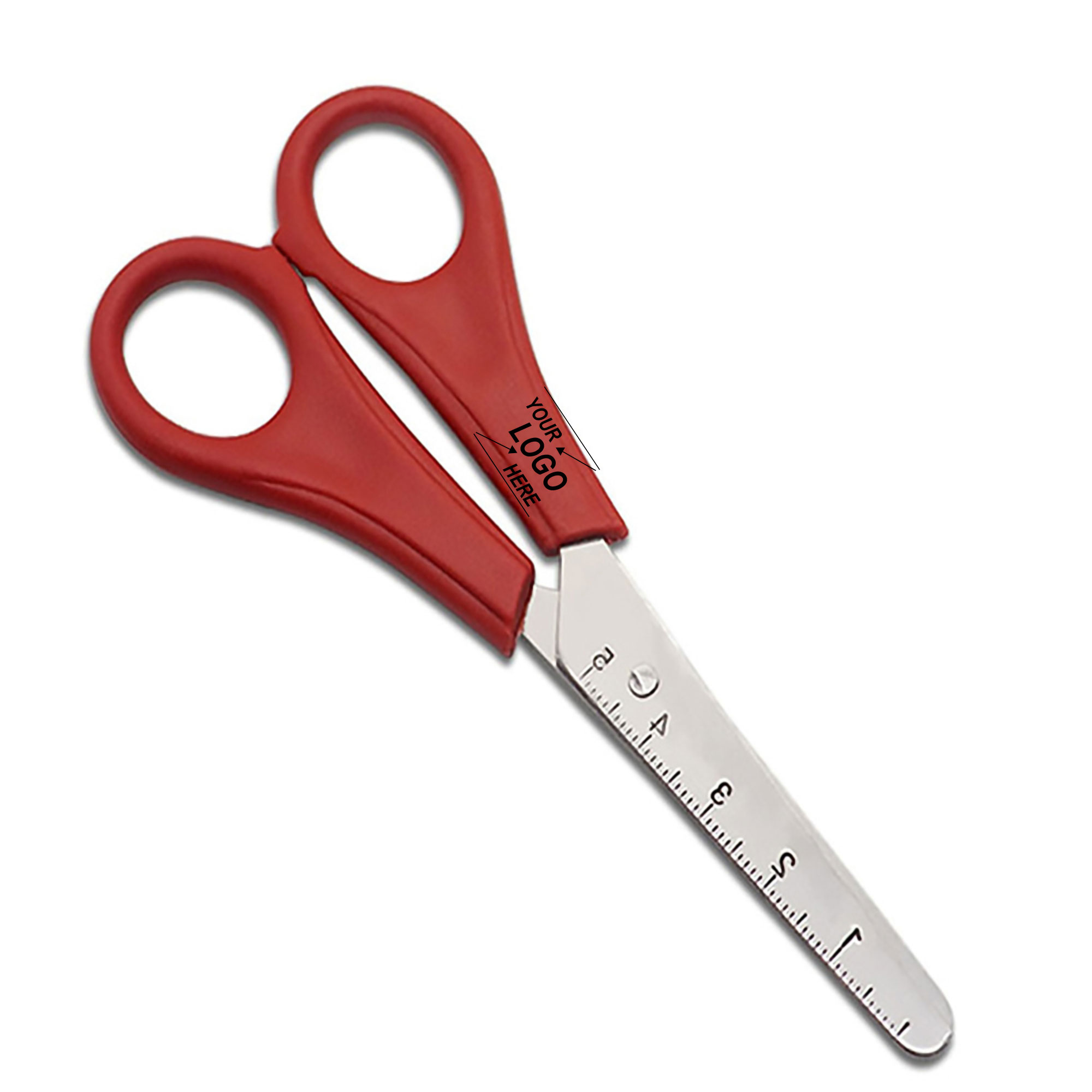 Polypropylene Safety Scissorts w/Ruler 1
