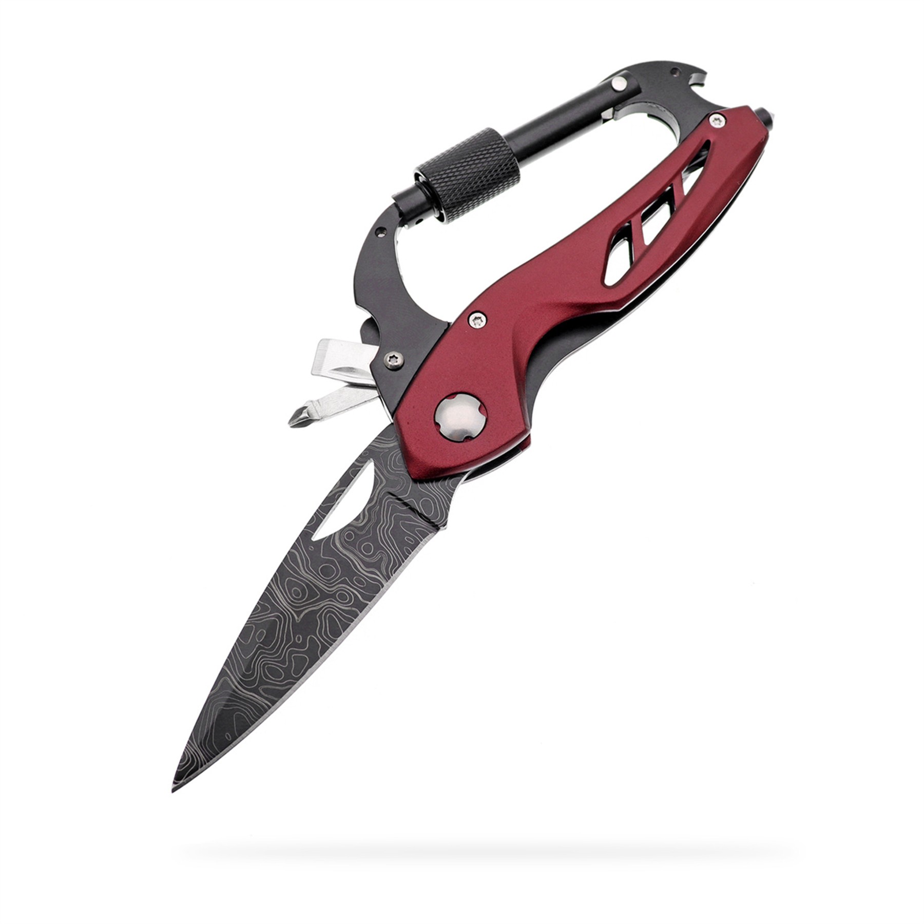 Multitool Carabiner With Folding Pocket Knife 10