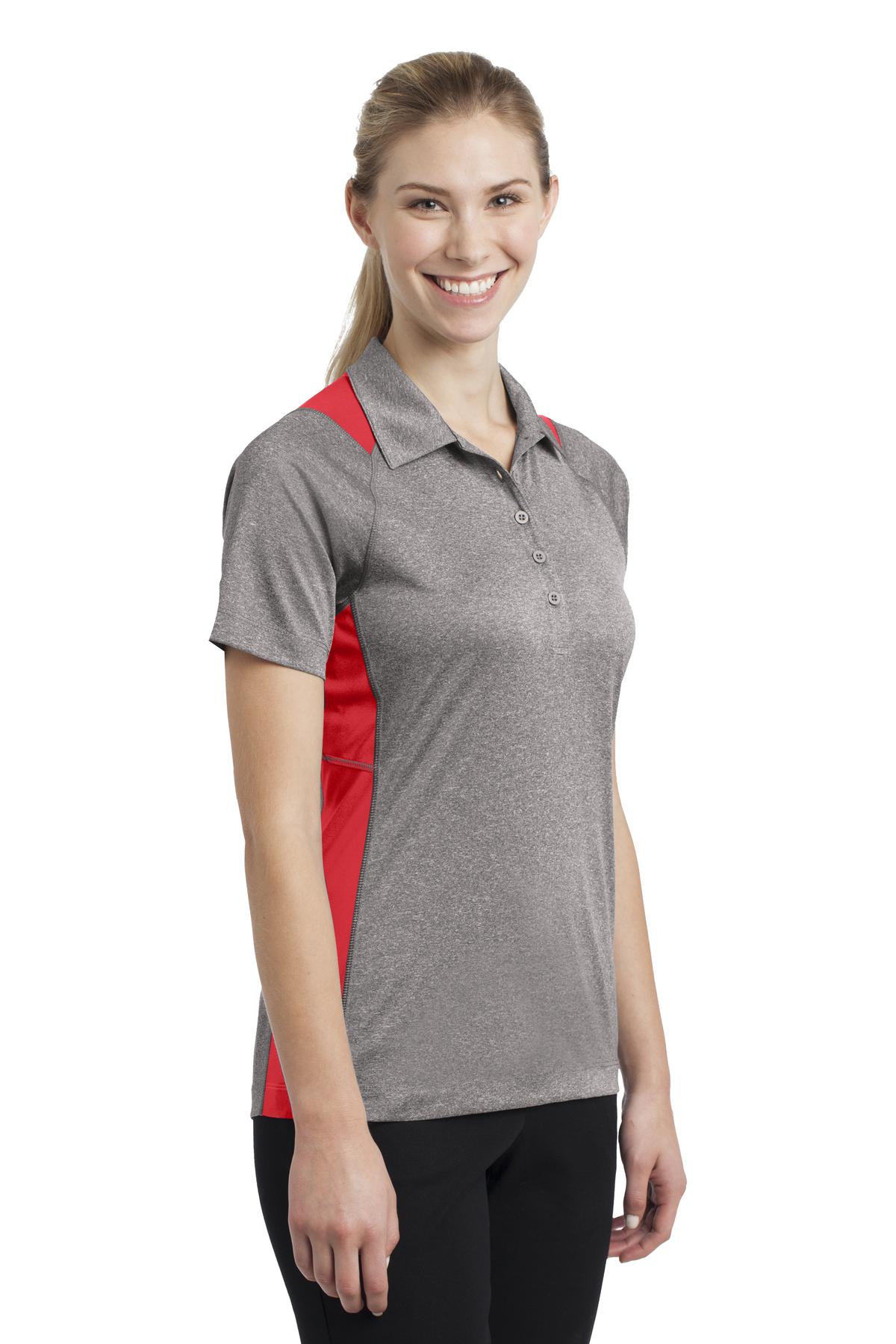 Sport-Tek® Women's Heather Colorblock Contender Polo 73