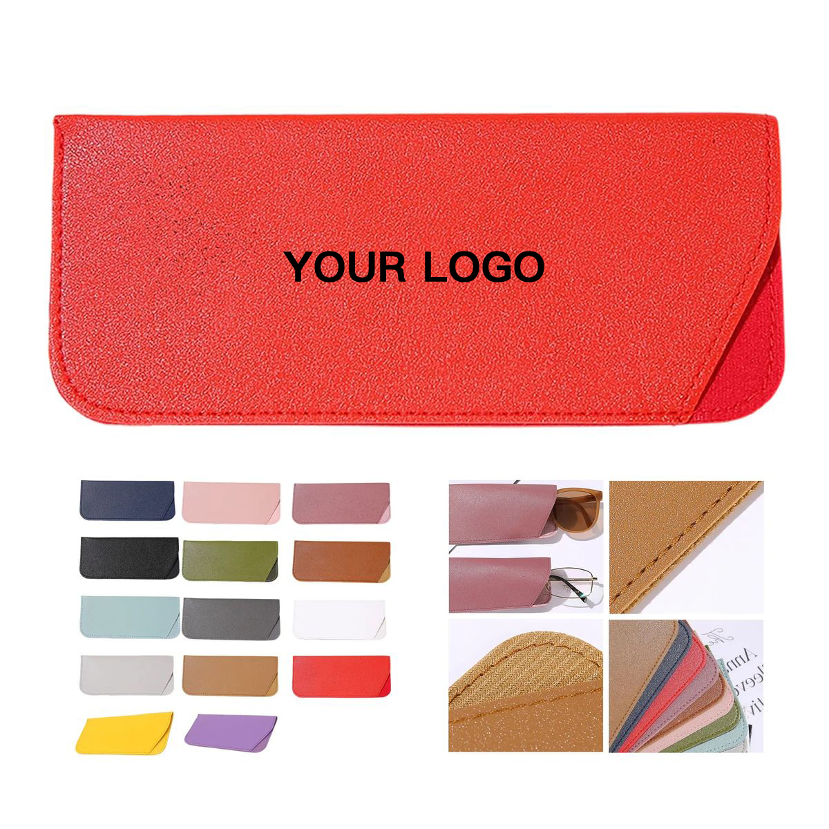 PU Leather Eyeglass Case with Scratch Resistant Interior 13