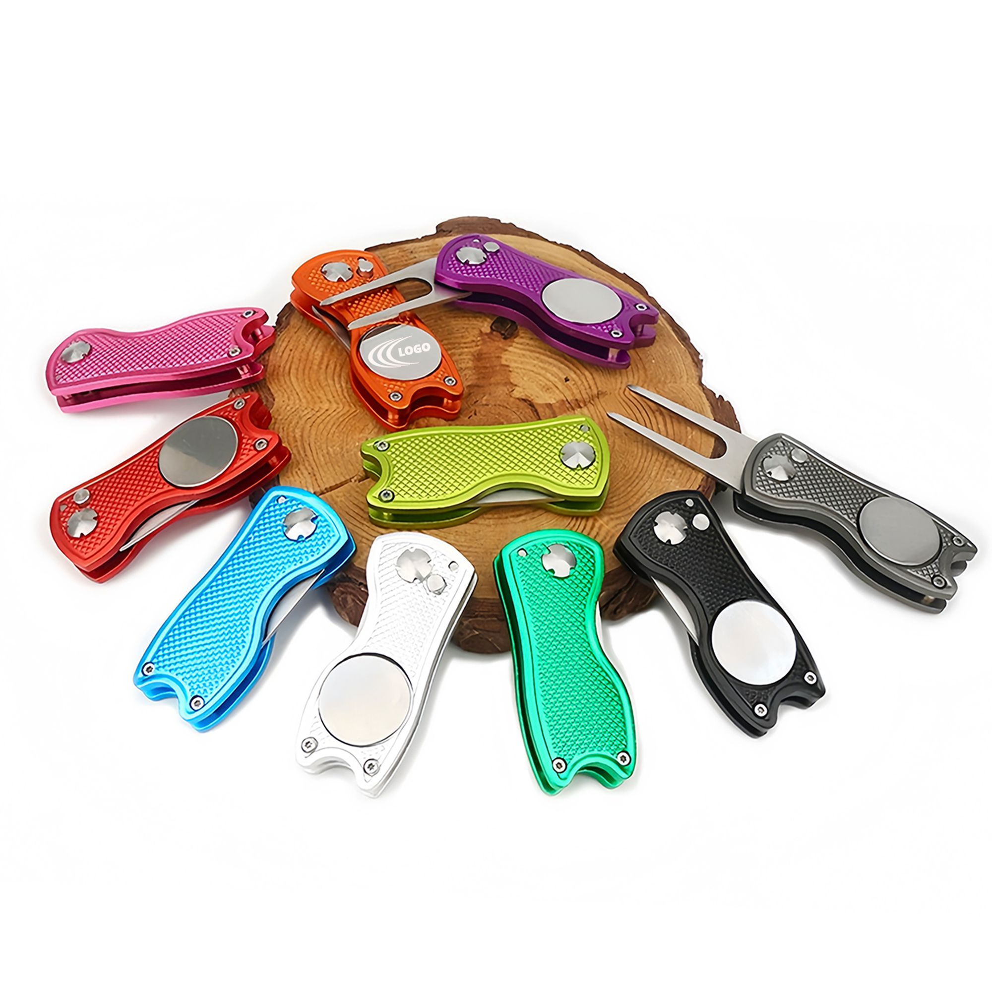 Compact Foldable Metal Golf Divot Tool 2