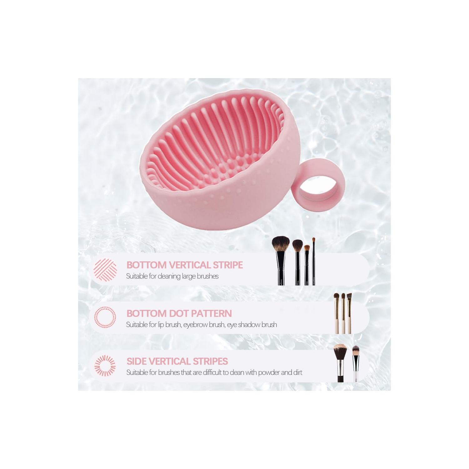 Silicone Make Up Cleaning Brush Scrubber Bowl 5