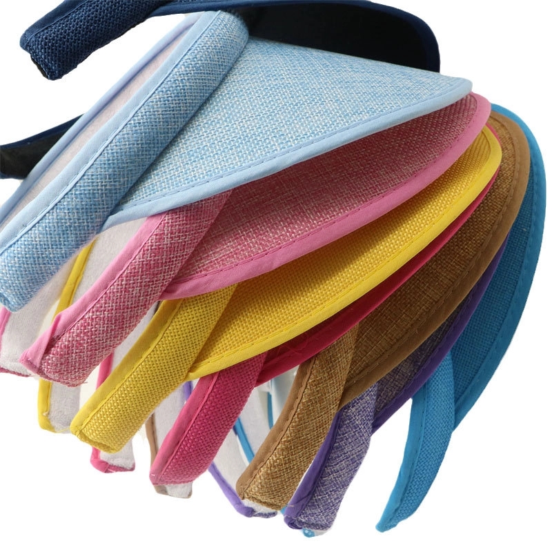 Cotton And Linen Wide Brim Summer Sun Visor 3