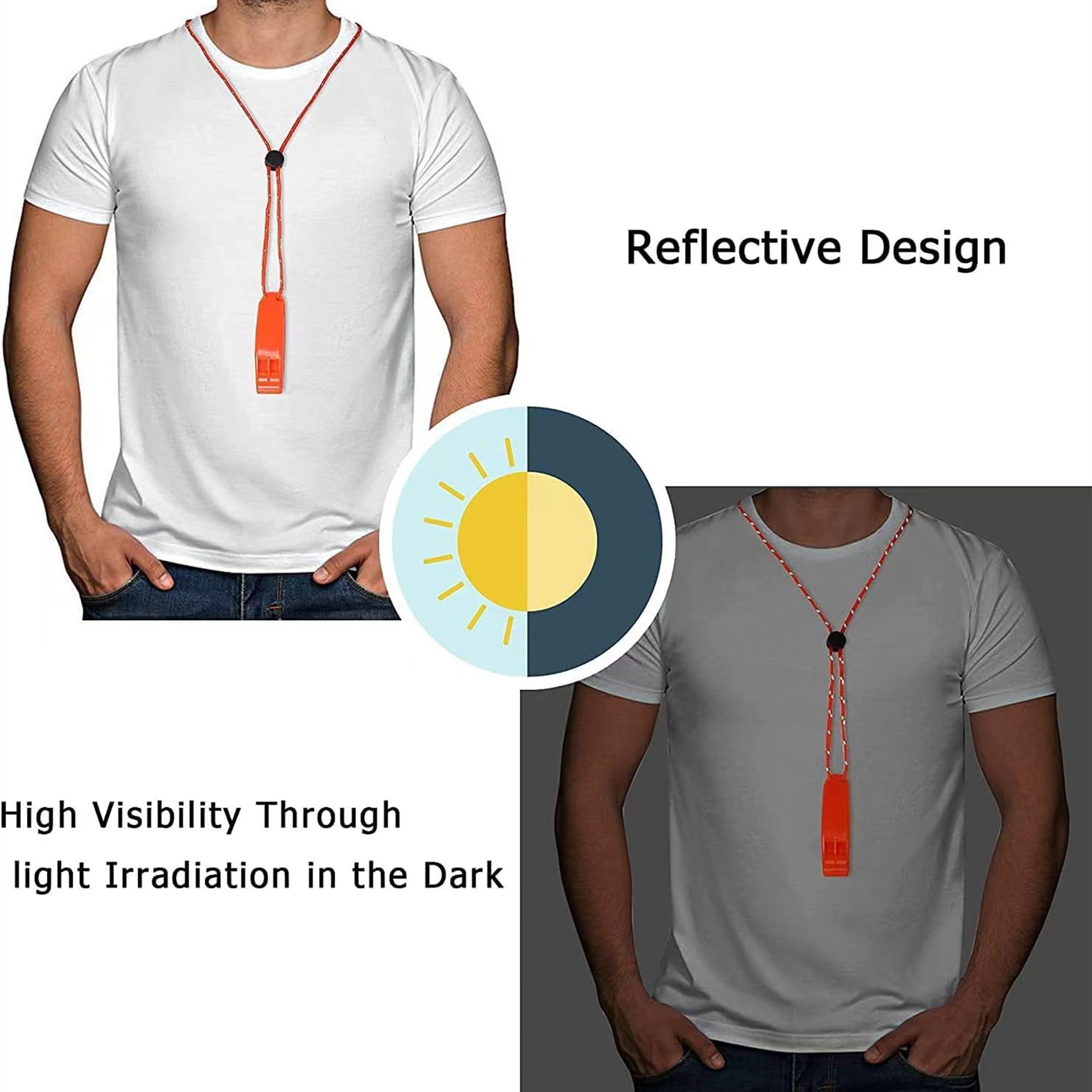 Survival Emergency Whistle With Lanyard 1