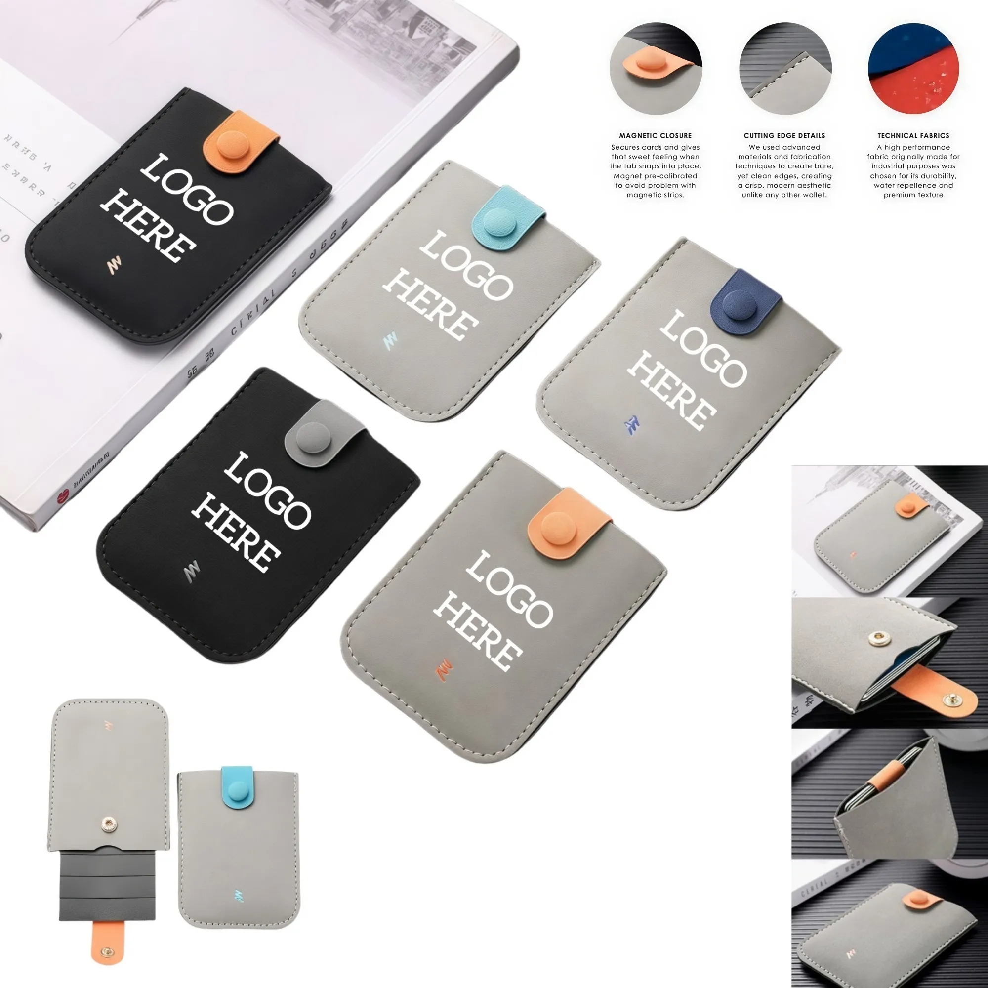 PU Leather Business Card Holder 2