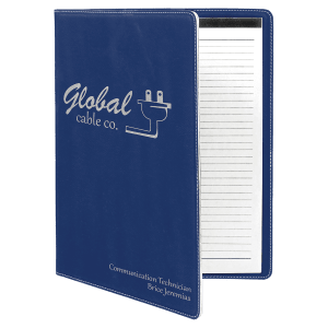 9 1/2" X 12" Laserable Leatherette Portfolio With Notepad 4