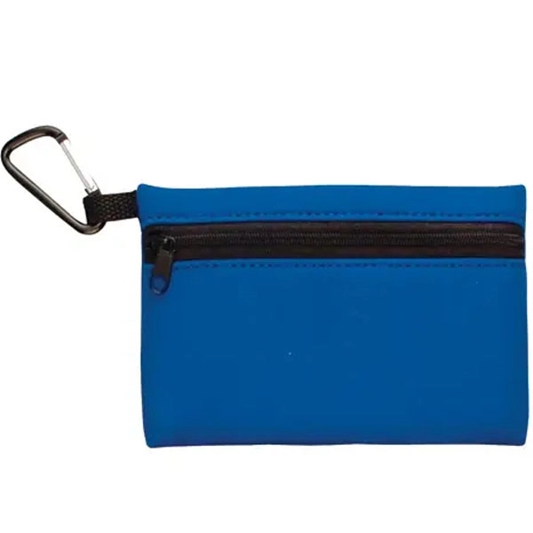 Neoprene Zipper Wallet With Carabiner 6