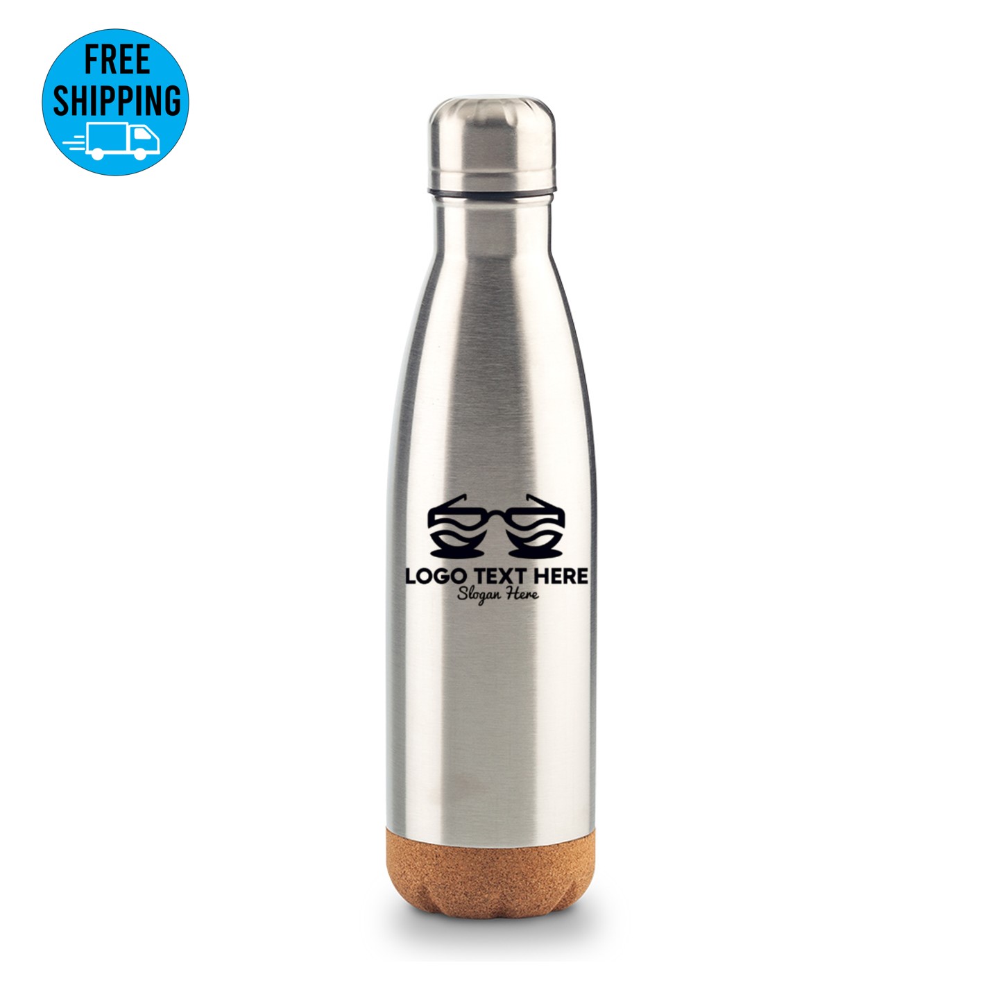 17oz Vacuum Insulated Stainless Steel Bottle with cork bottom 4