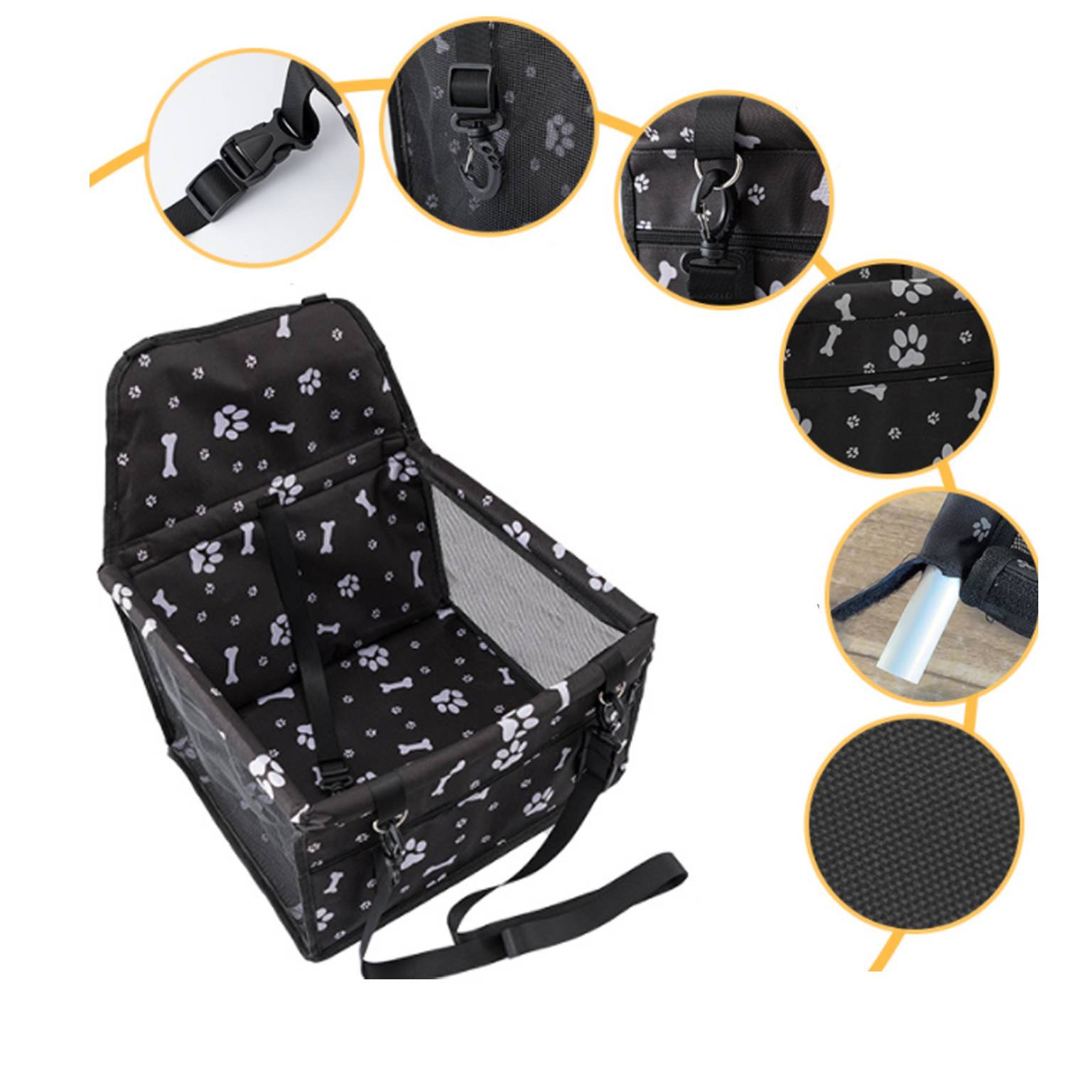 Pet Car Booster Seat Travel Carrier Cage 3