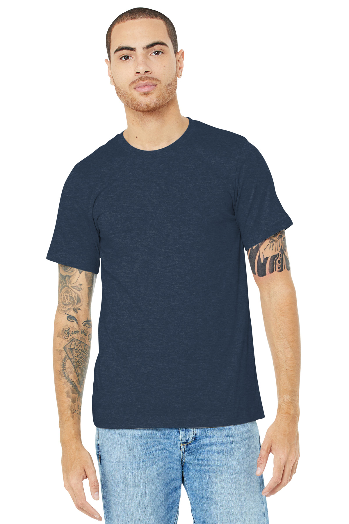 BELLA+CANVAS® Unisex Heather CVC Short Sleeve Tee 106