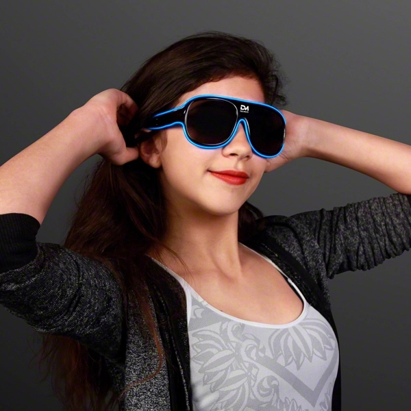 Neon Look Aviator EL Shades 12