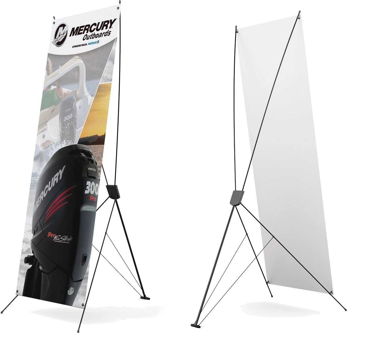 23" x 63" X-Shaped Banner Stand 5