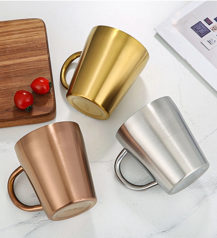 Custom 12 oz Double Walled Stainless Steel Coffee Mugs 5