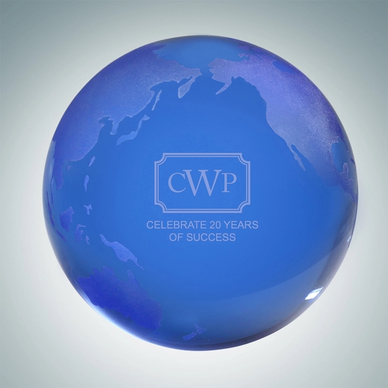 Crystal Globe Paperweight 5