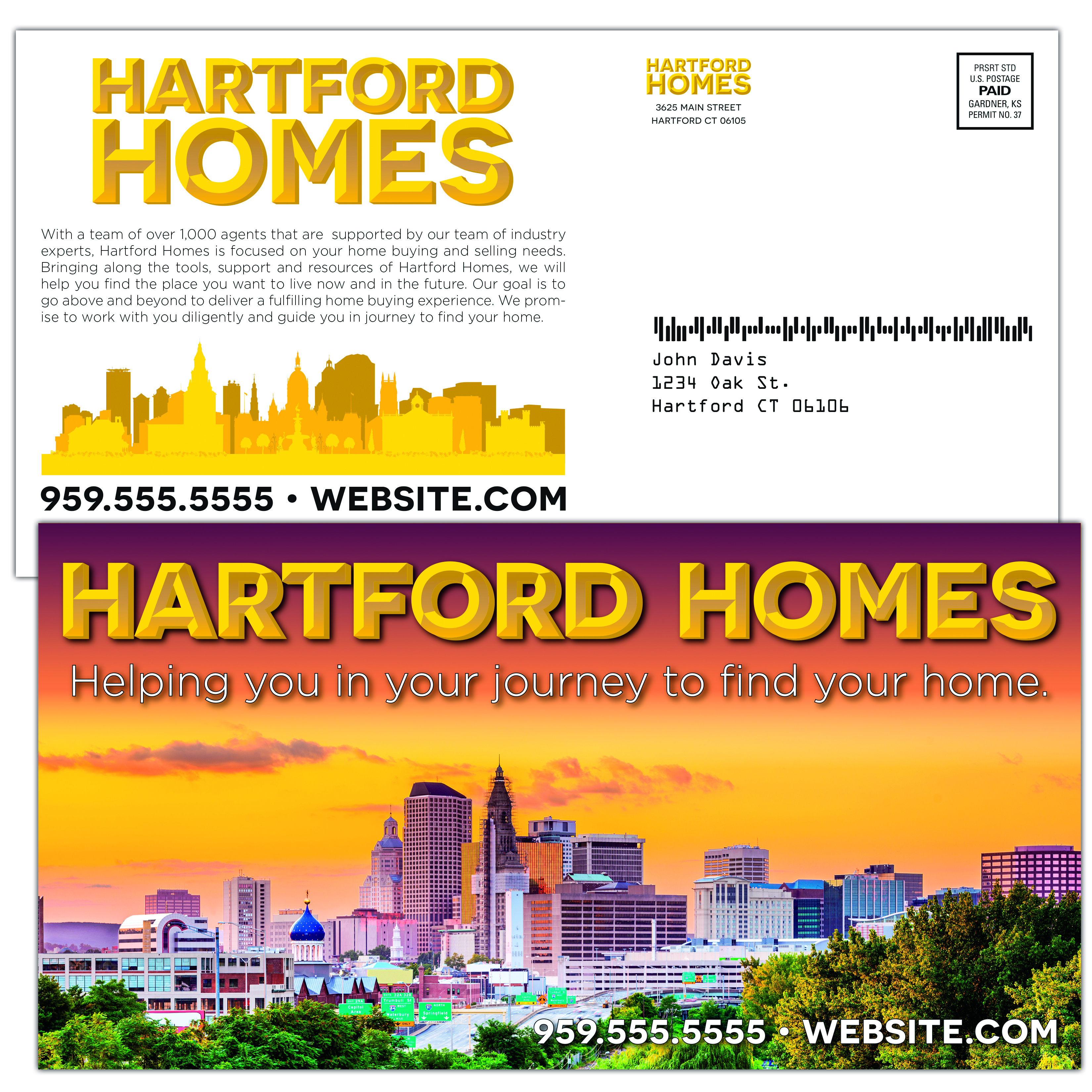 Laminated Postcard 10.5x5.5 3