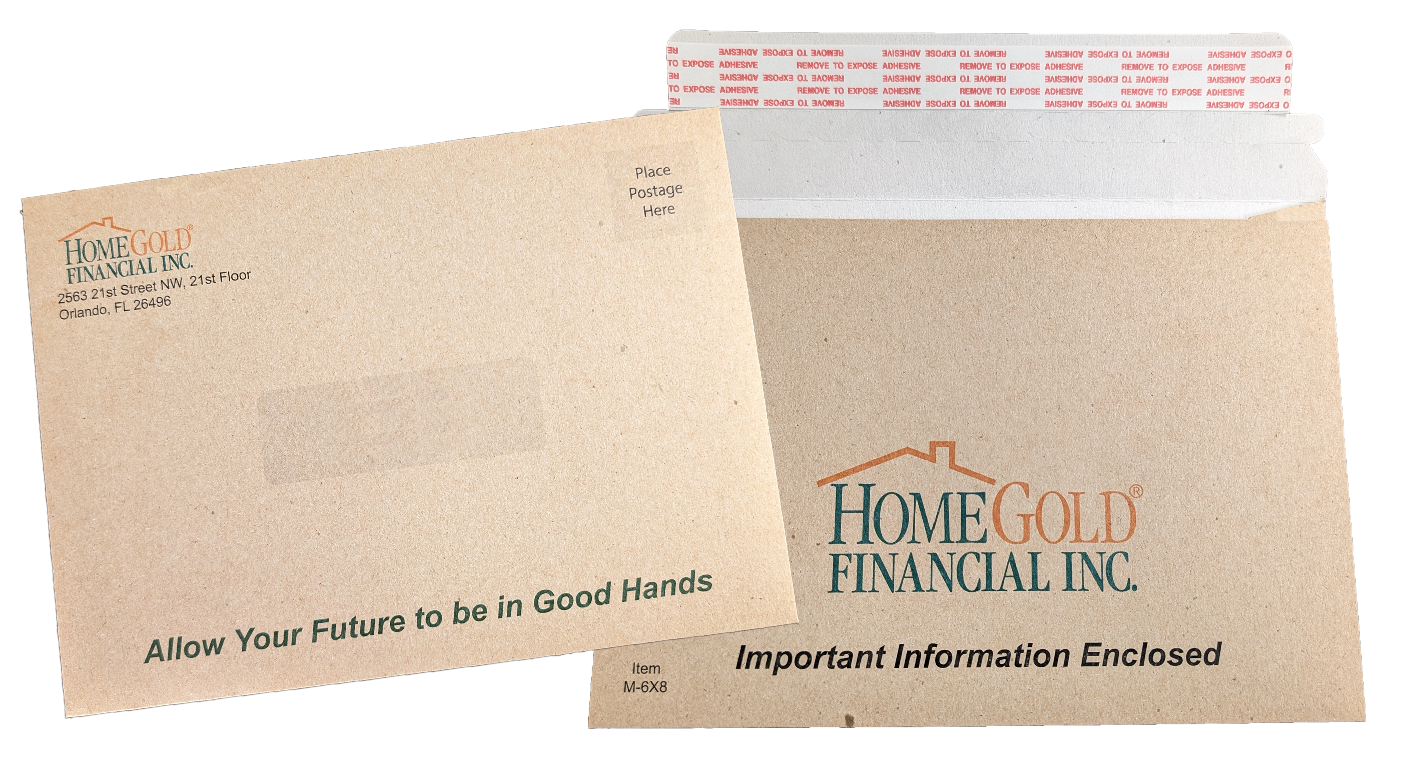 8 5/8" x 6" Kraft Mailer Envelope 1