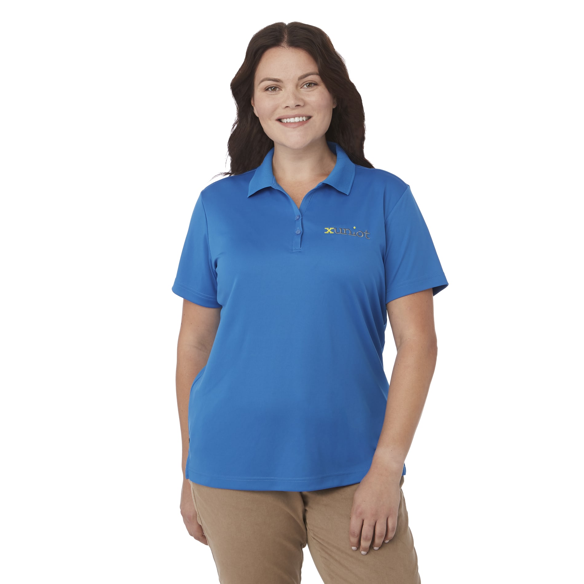 Women's MORENO TEXT MICRO SS POLO 351