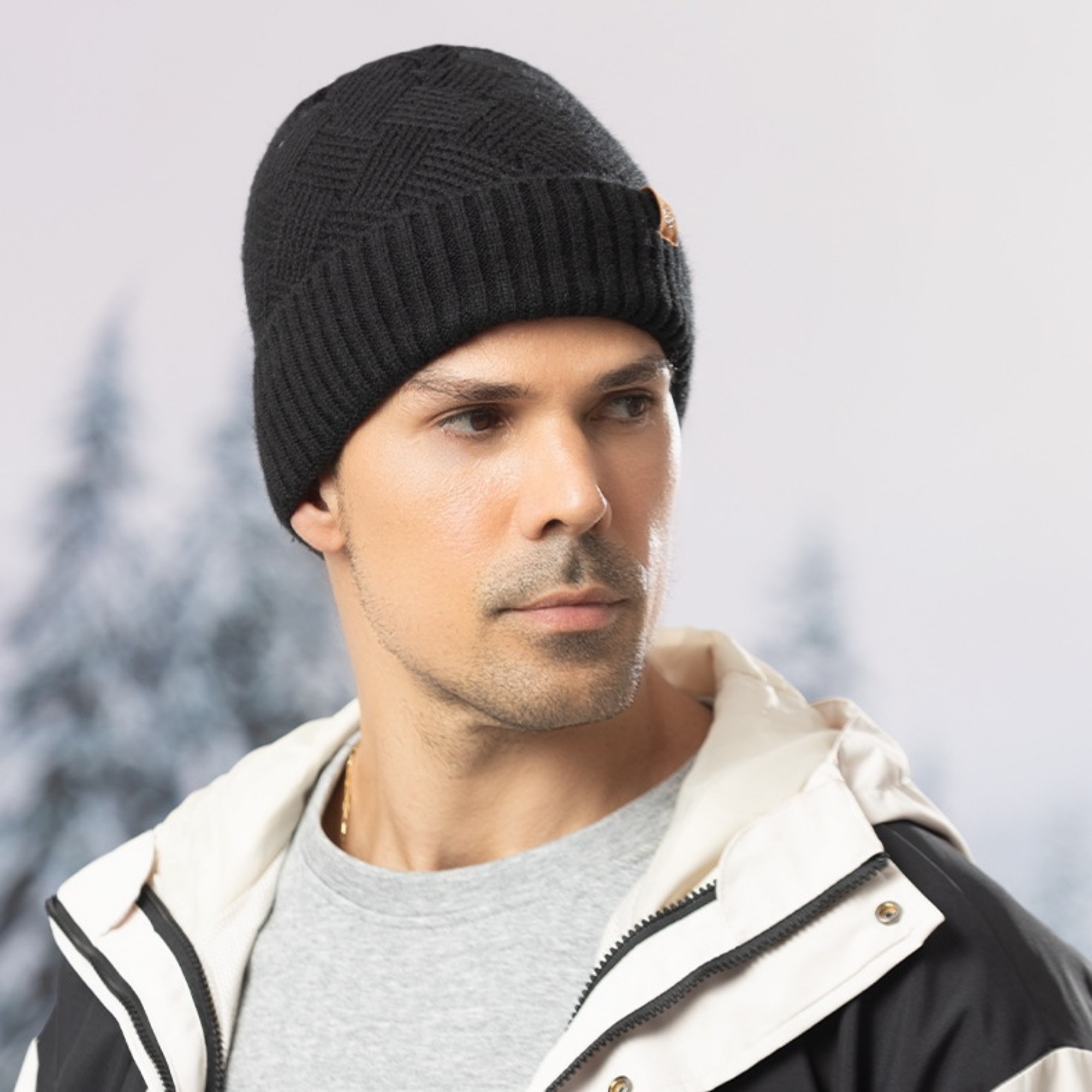 Unisex Cable Knit Beanie 2