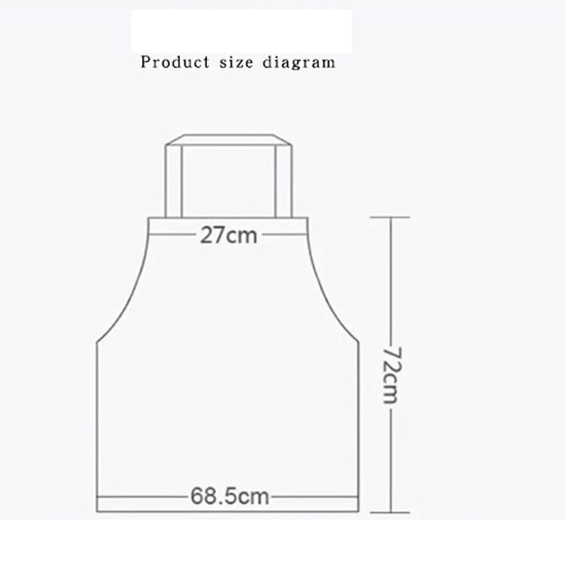 Waterproof Shoulder Strap Sleeveless Adults Apron 7