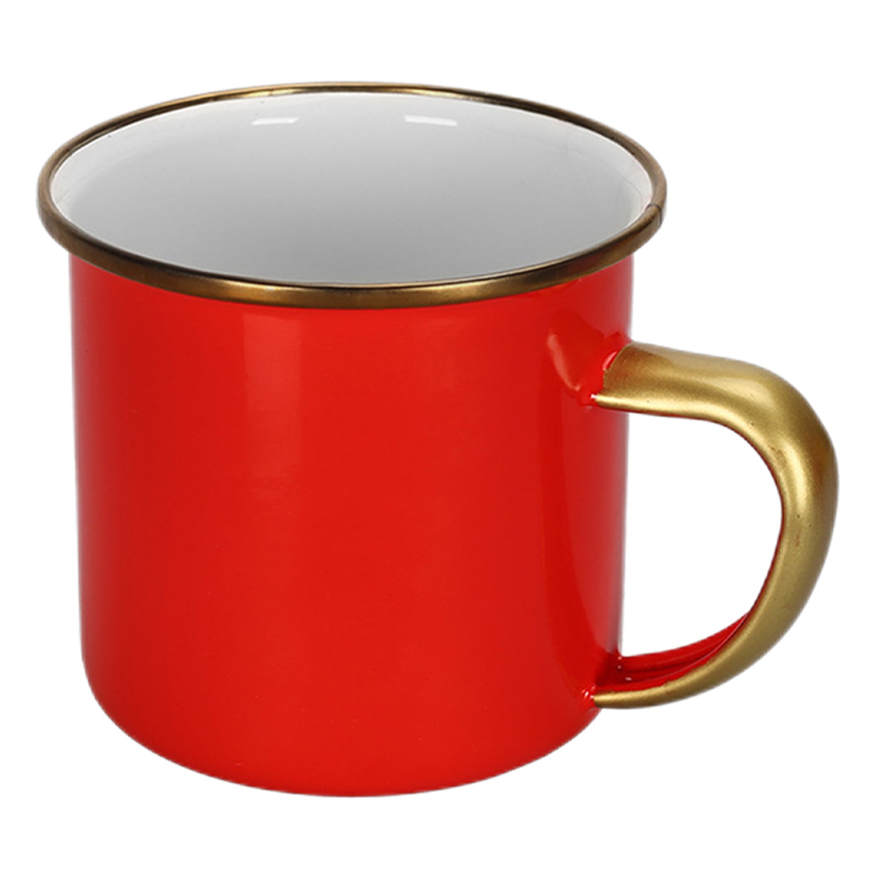 12 Oz Rimmed Enamel Campfire Mug 5