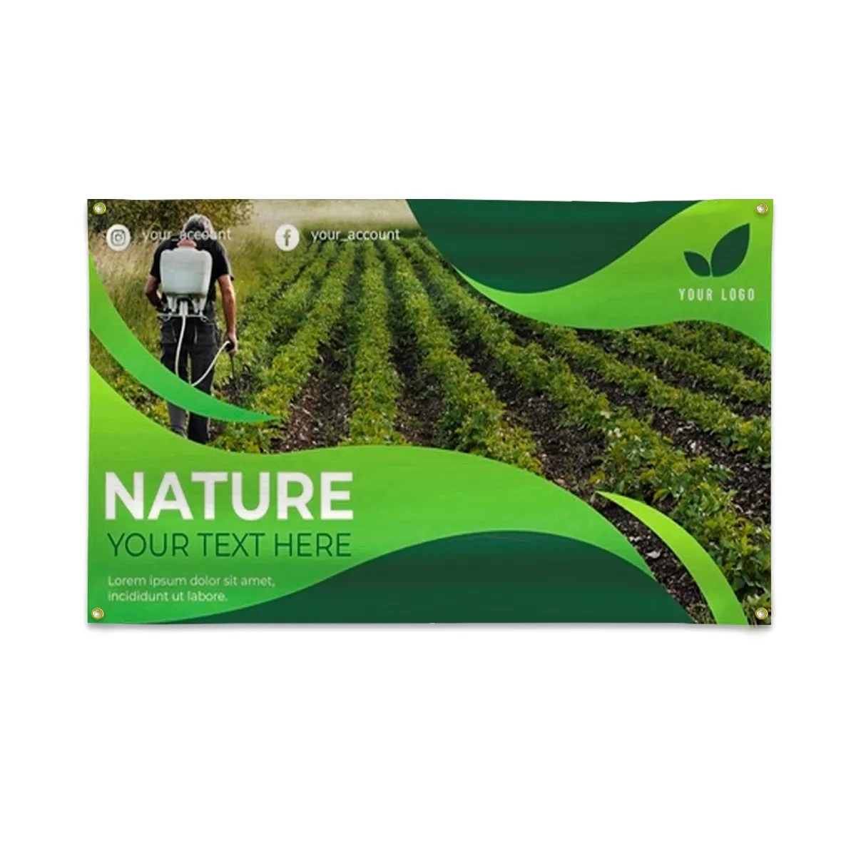 Digitally Printed 21 oz Vinyl Banner 5' x 8' 2